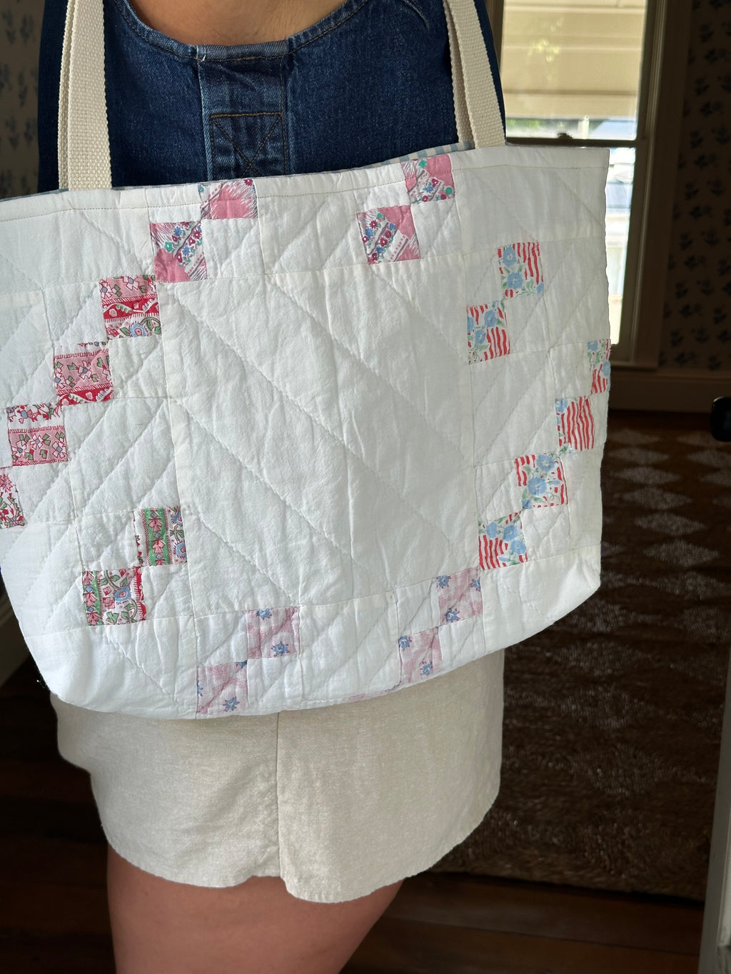 Irish Chain Quilt Tote