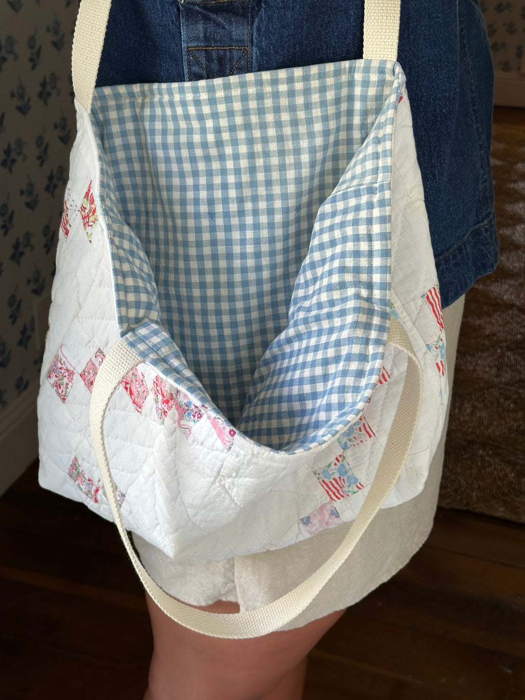 Irish Chain Quilt Tote