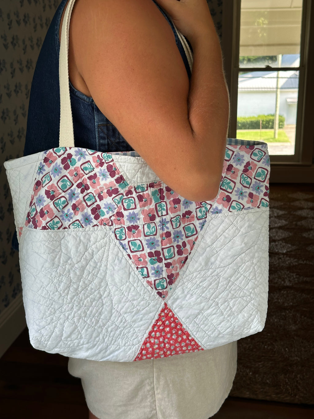 Six Point Star Quilt Tote