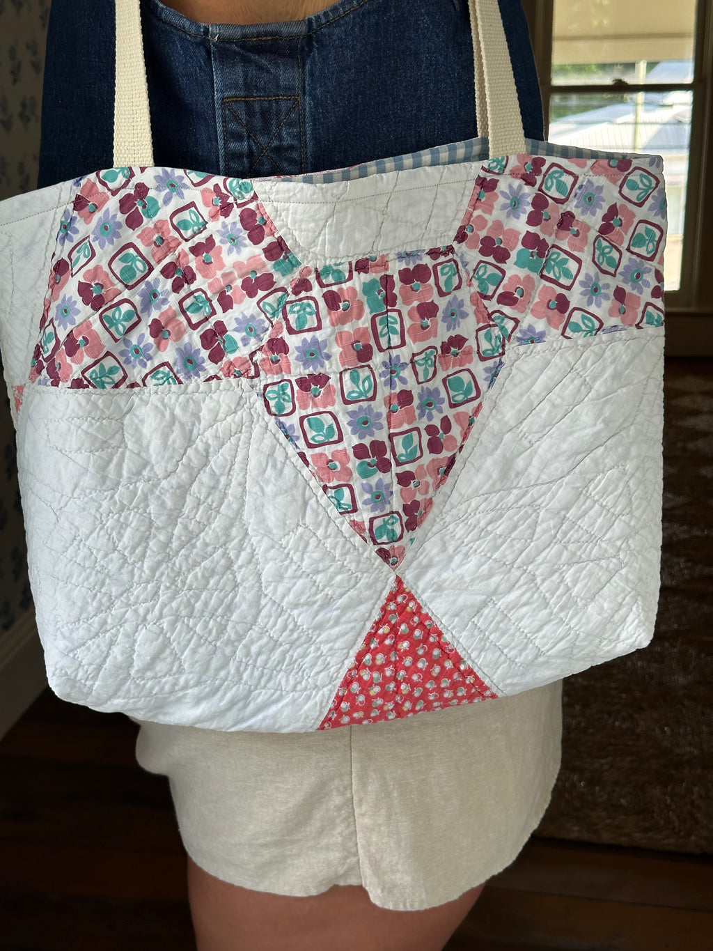 Six Point Star Quilt Tote