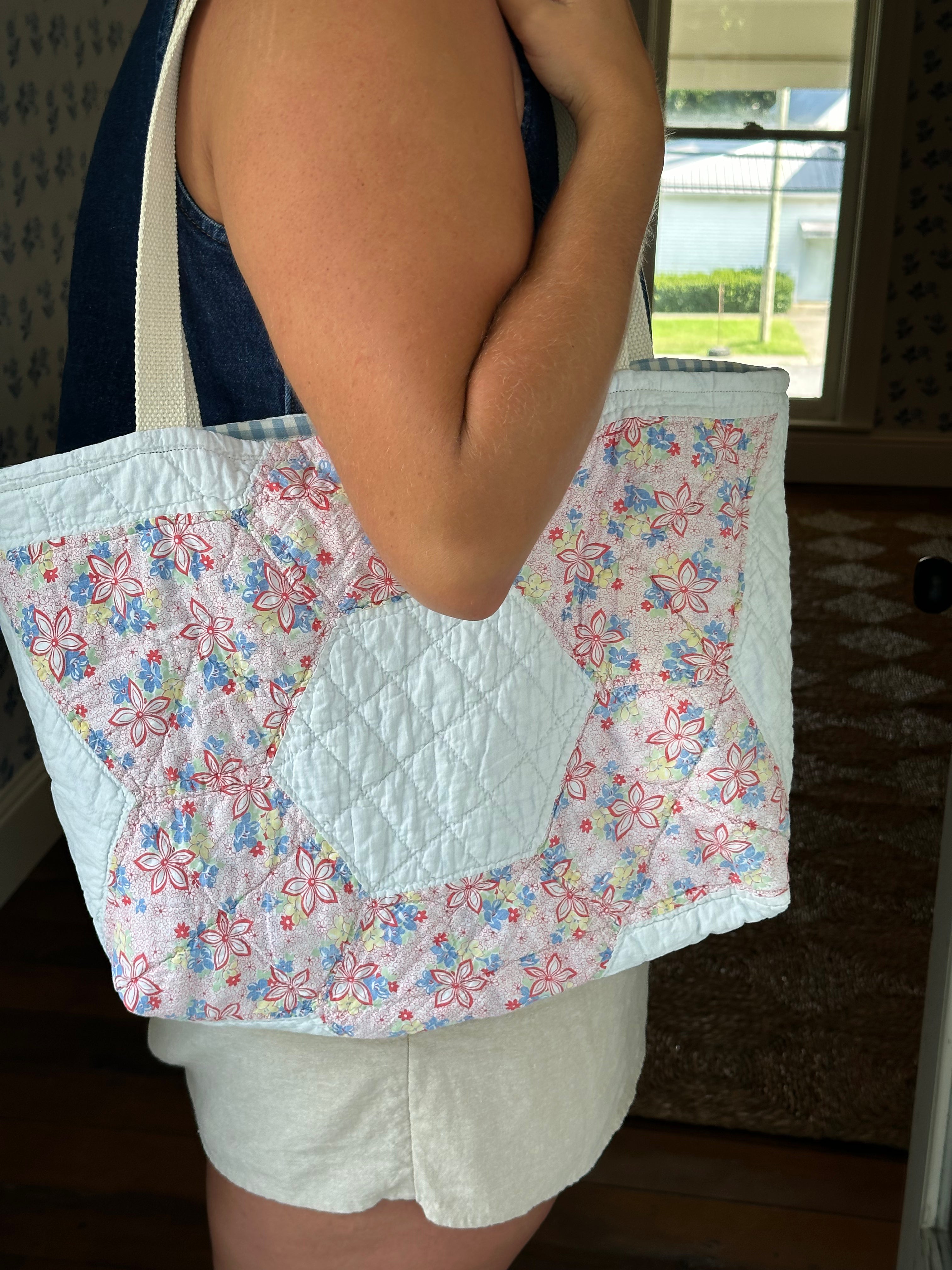Six Point Star Quilt Tote