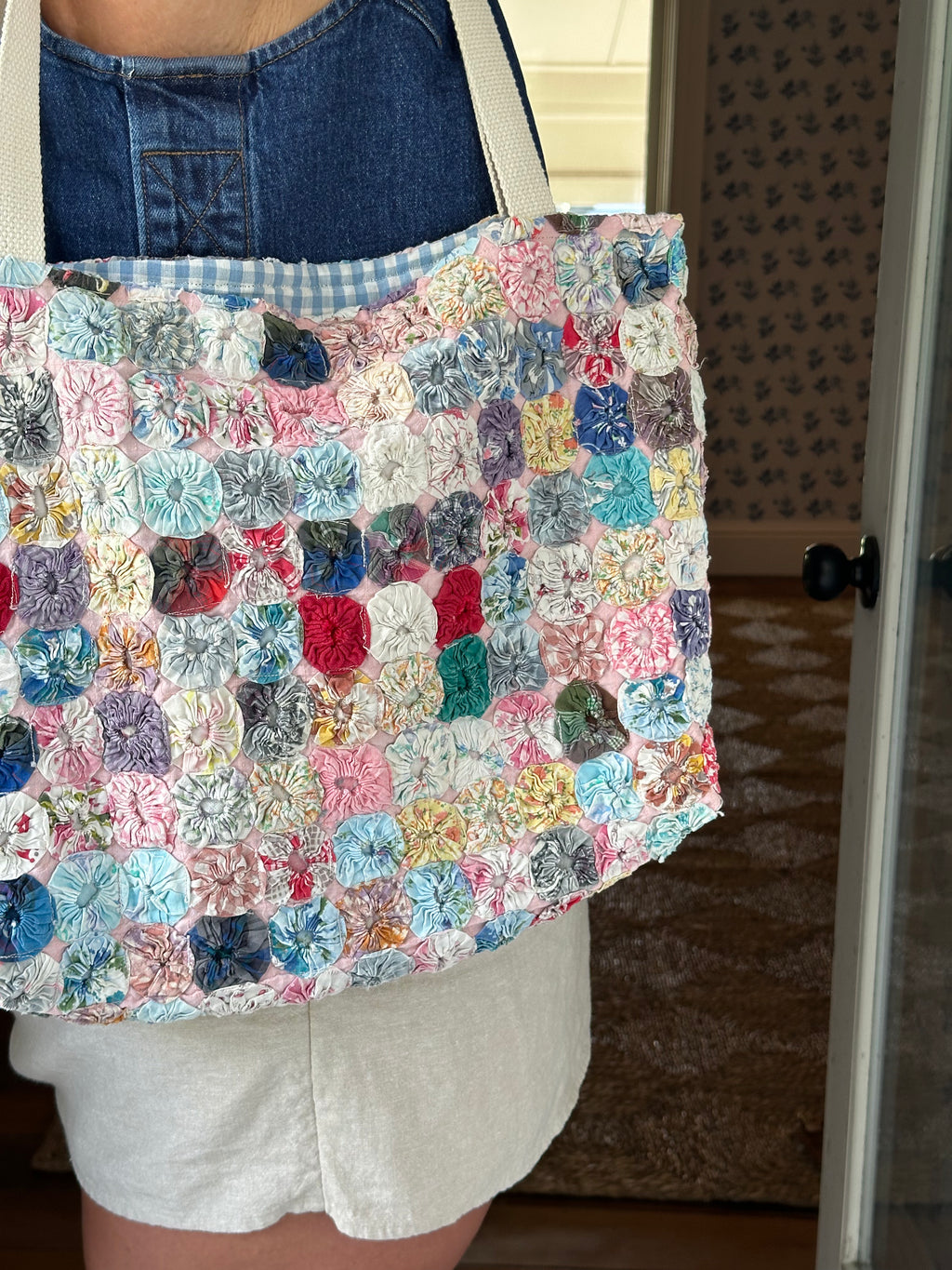 Yoyo Quilt Tote