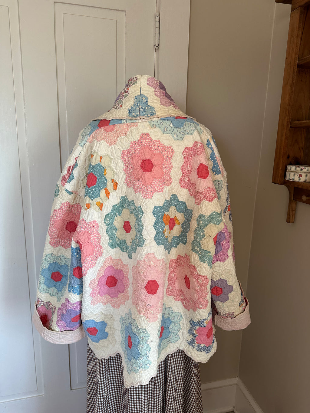 Pink Grandma's Garden Quilt Jacket