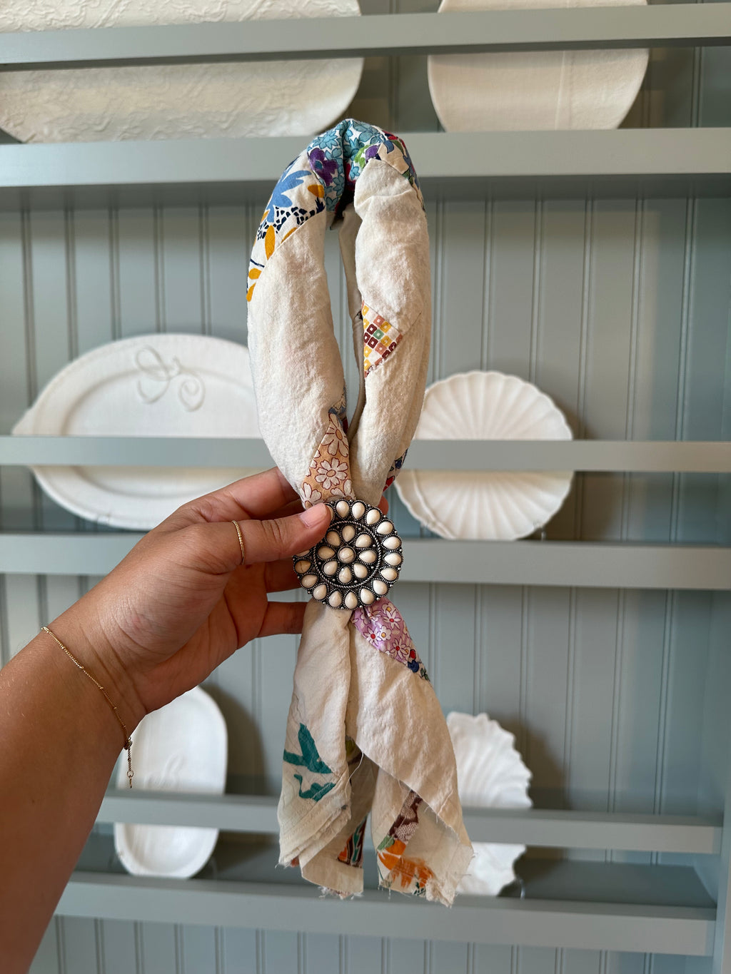 Quilt Top Bandana with Slide (02)