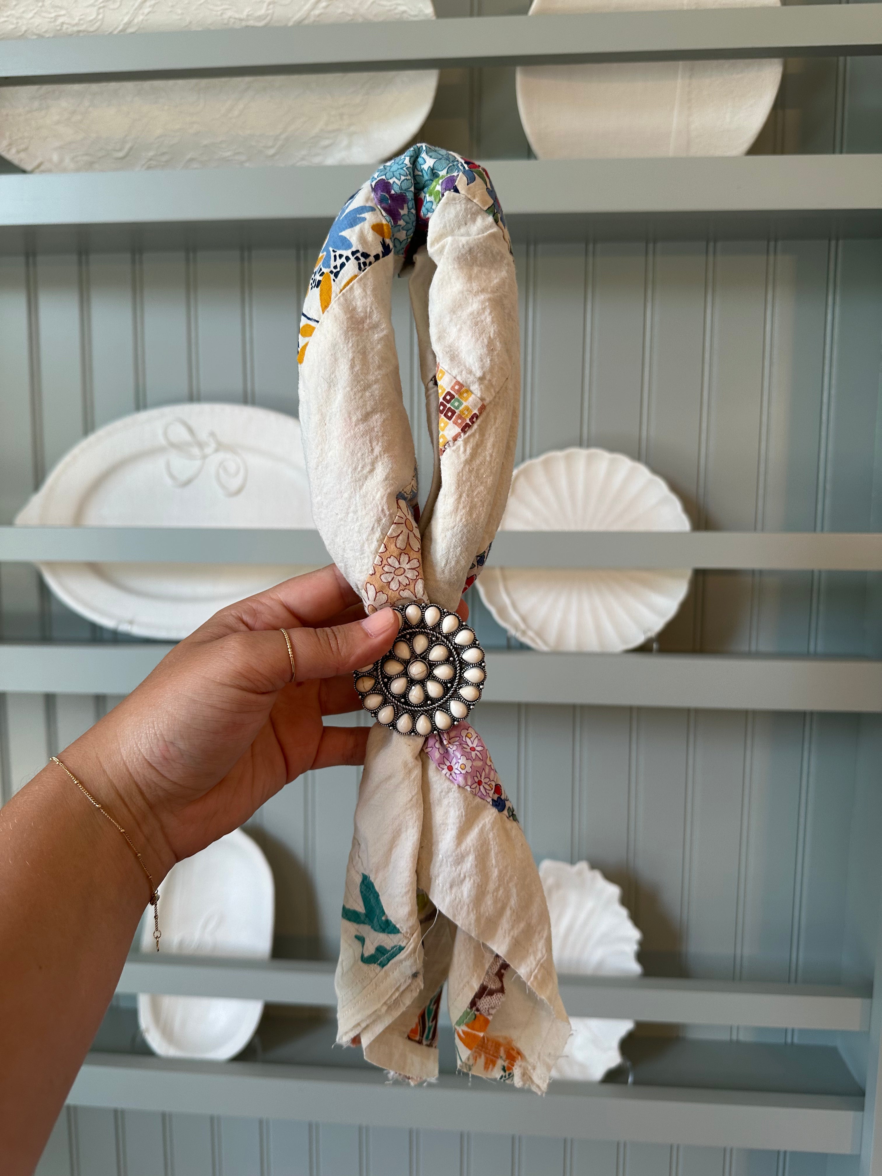 Quilt Top Bandana with Slide (02)
