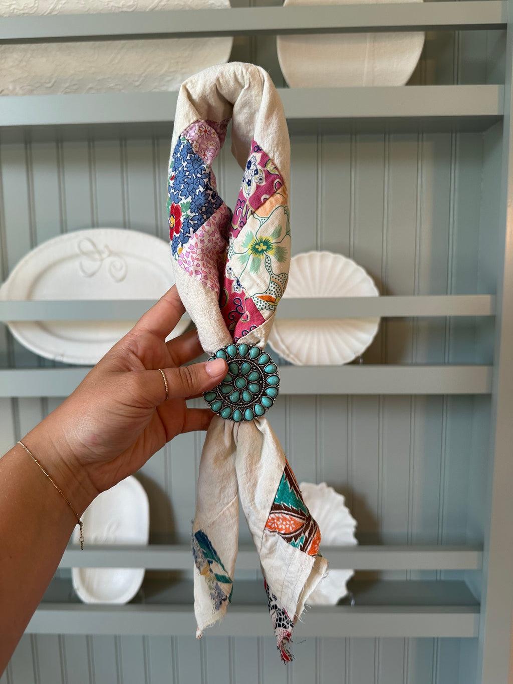 Quilt Top Bandana with Slide (03)