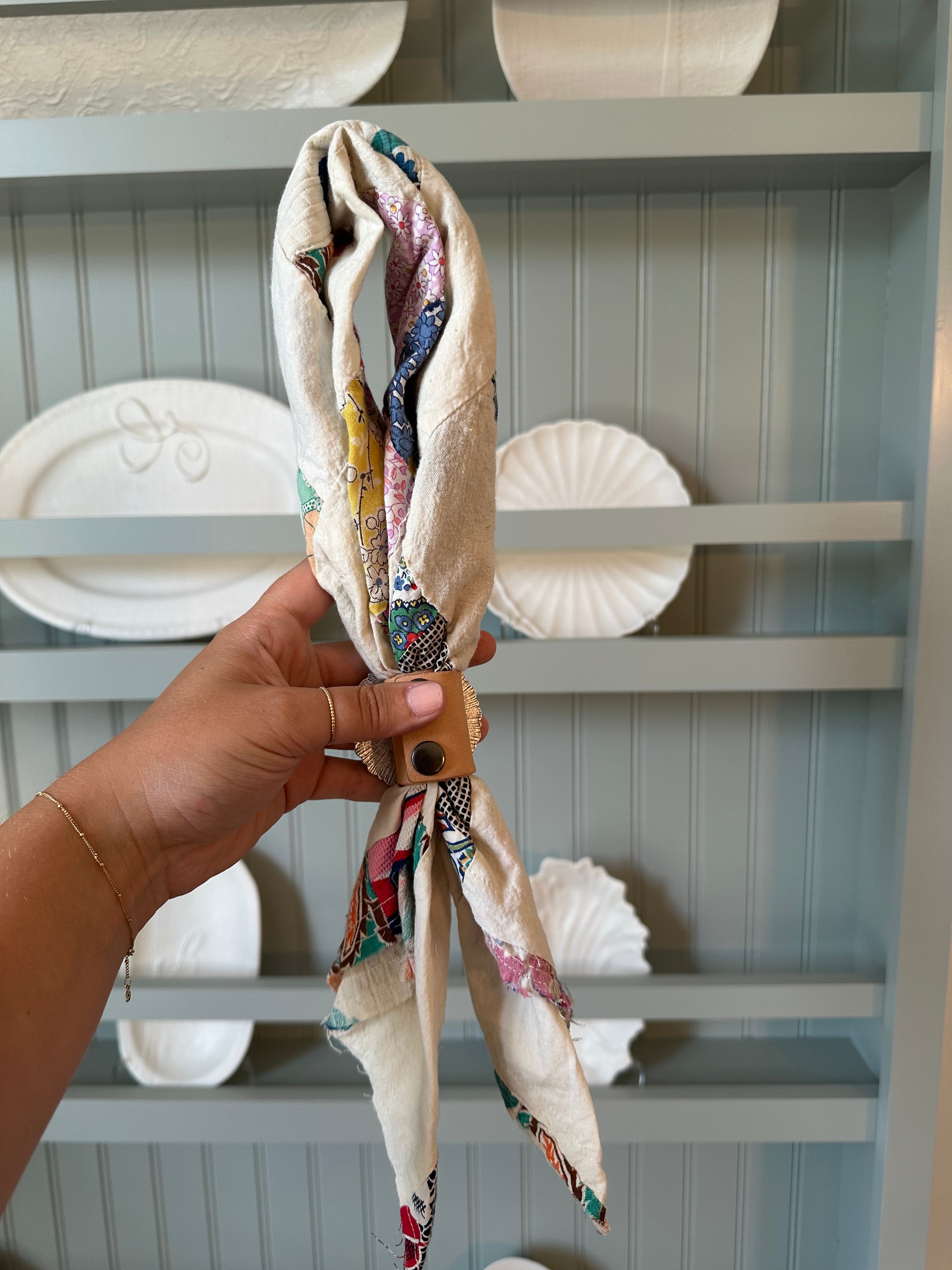 Quilt Top Bandana with Slide (03)