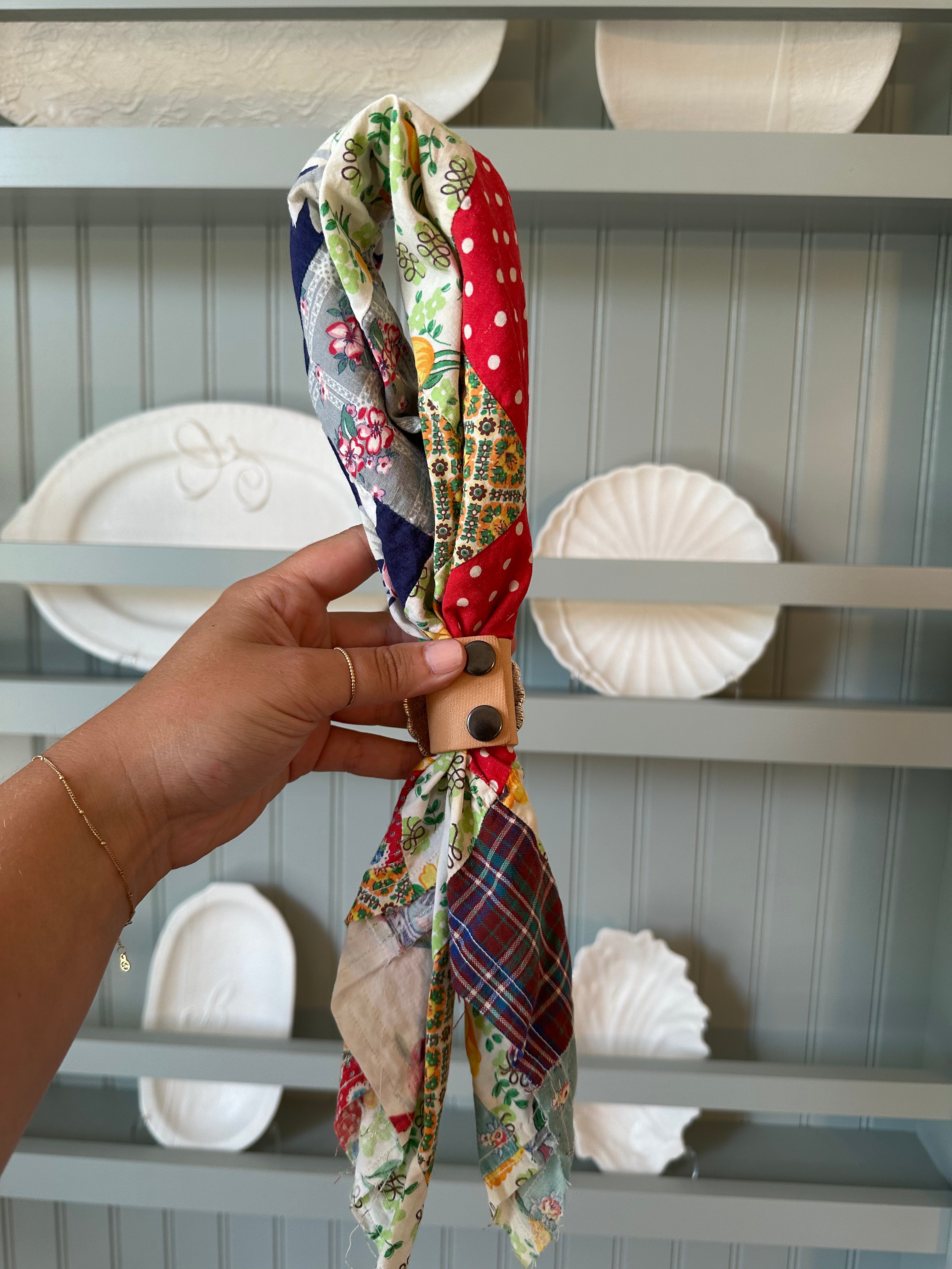 Quilt Top Bandana with Slide (04)