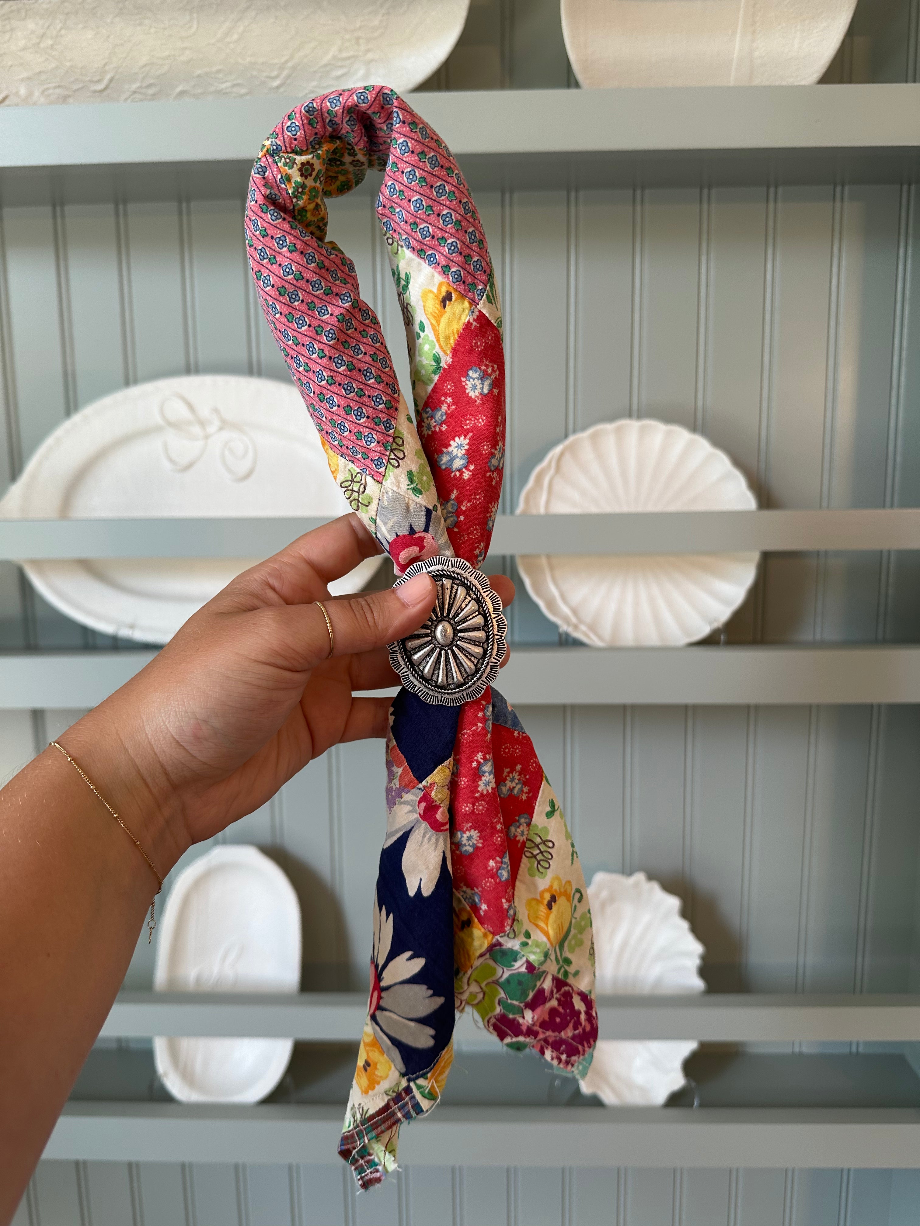 Quilt Top Bandana with Slide (05)