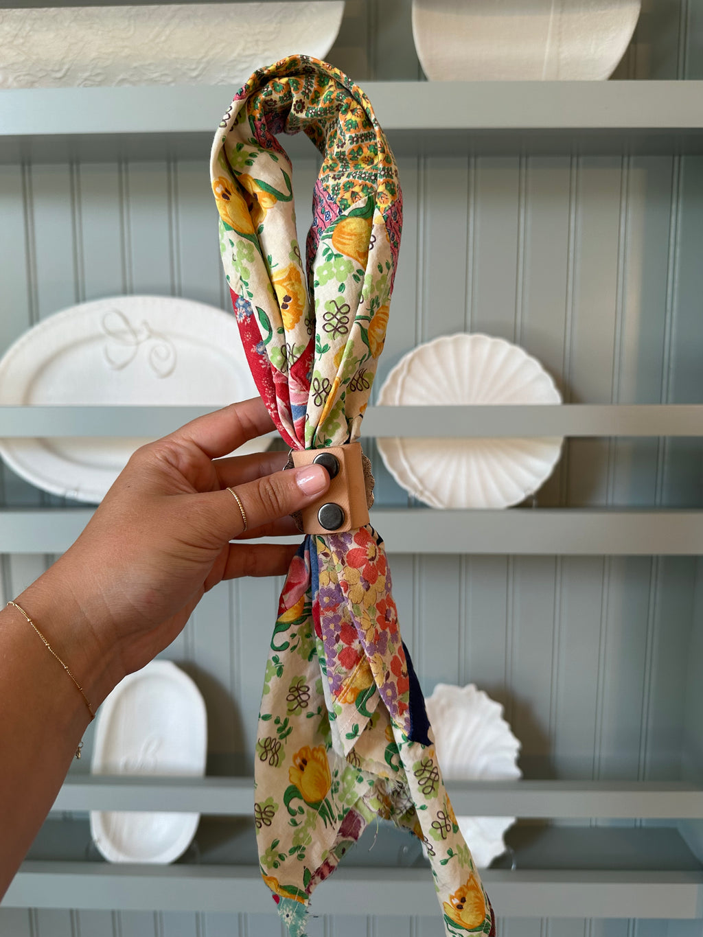 Quilt Top Bandana with Slide (05)