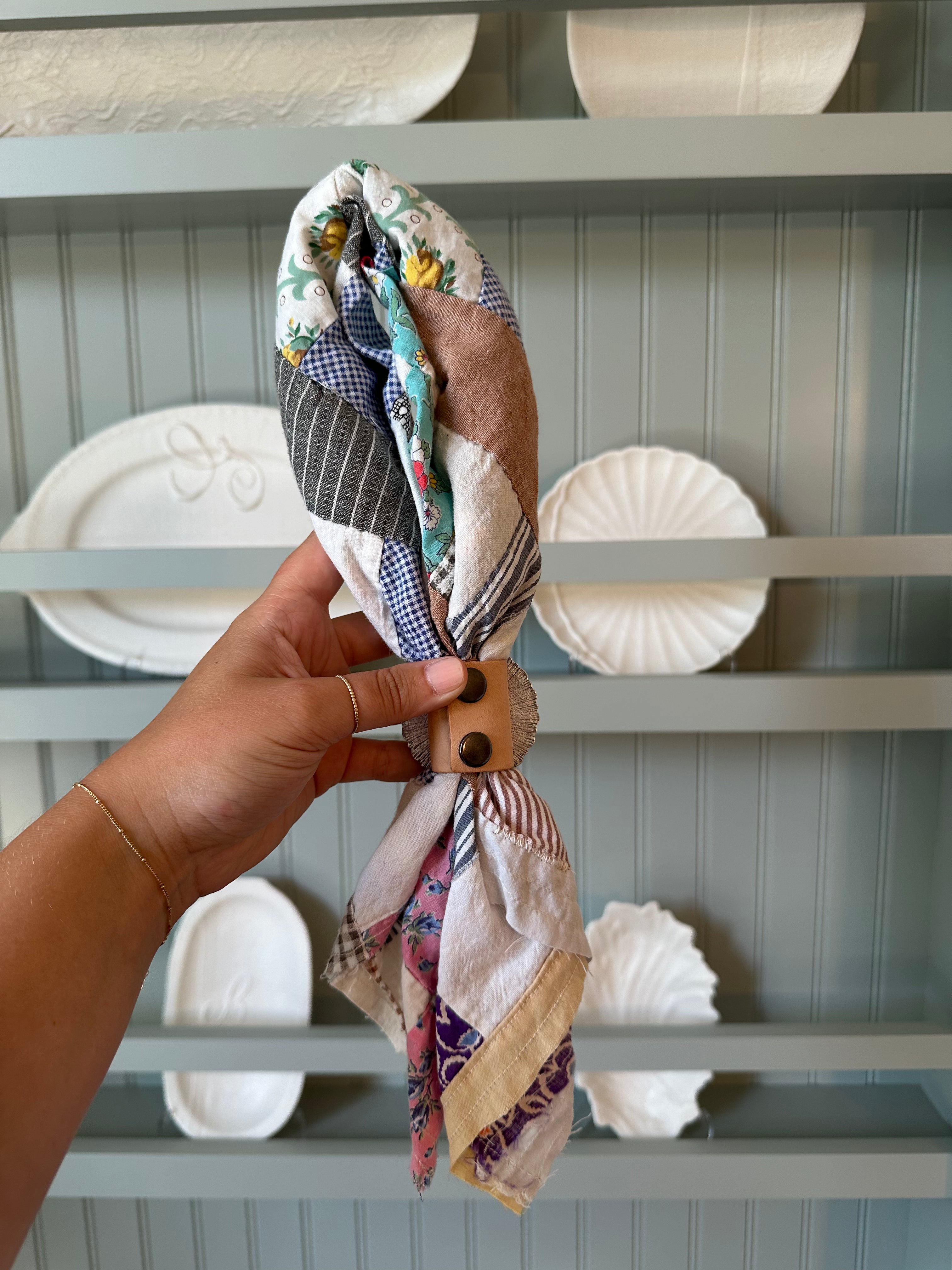 Quilt Top Bandana with Slide (07)