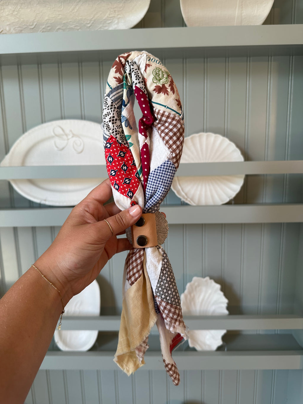 Quilt Top Bandana with Slide (09)