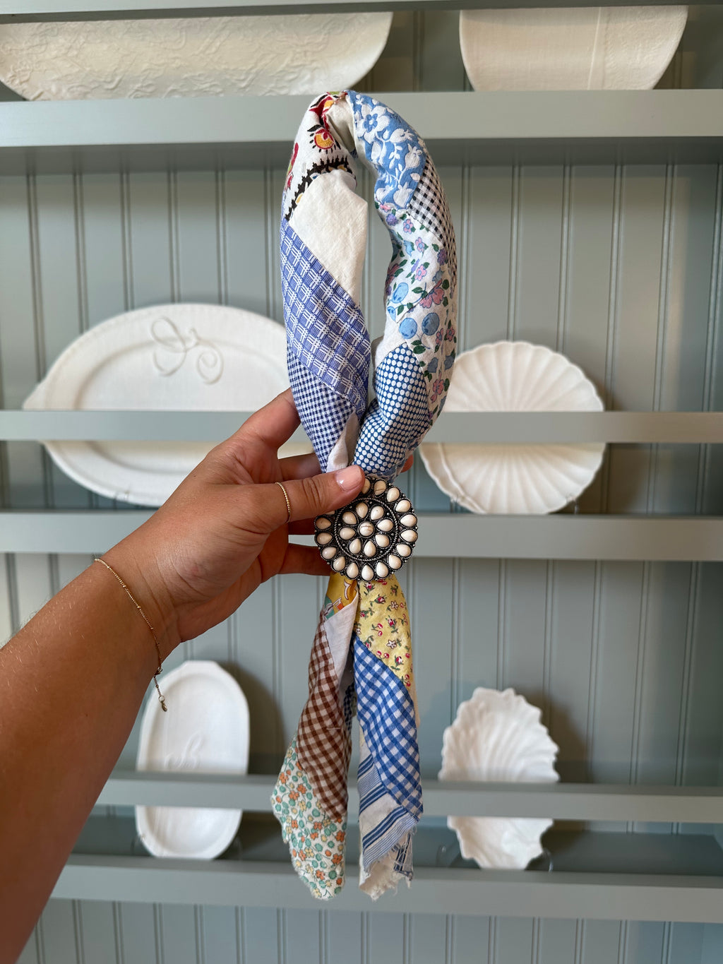 Quilt Top Bandana with Slide (10)