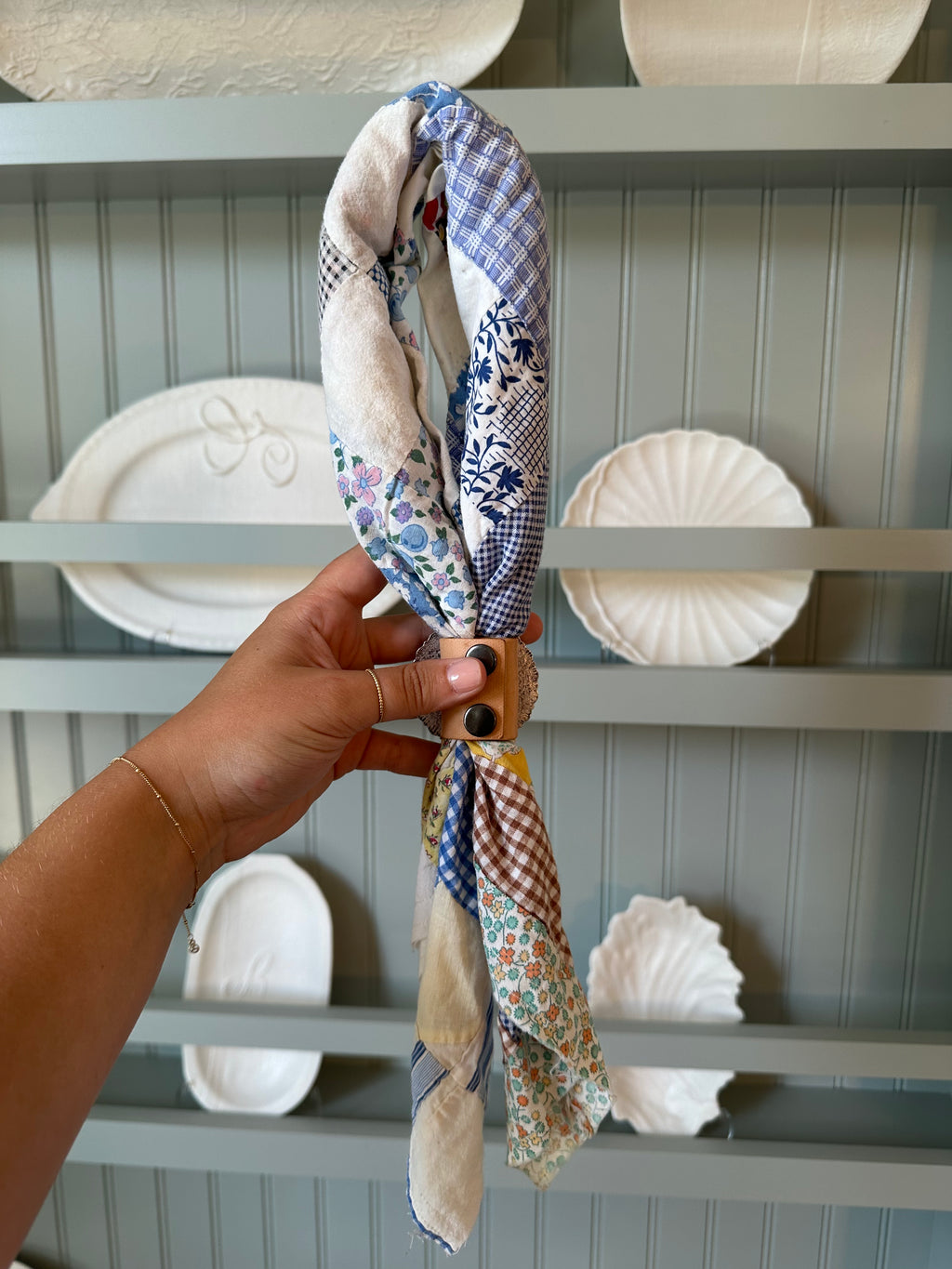 Quilt Top Bandana with Slide (10)