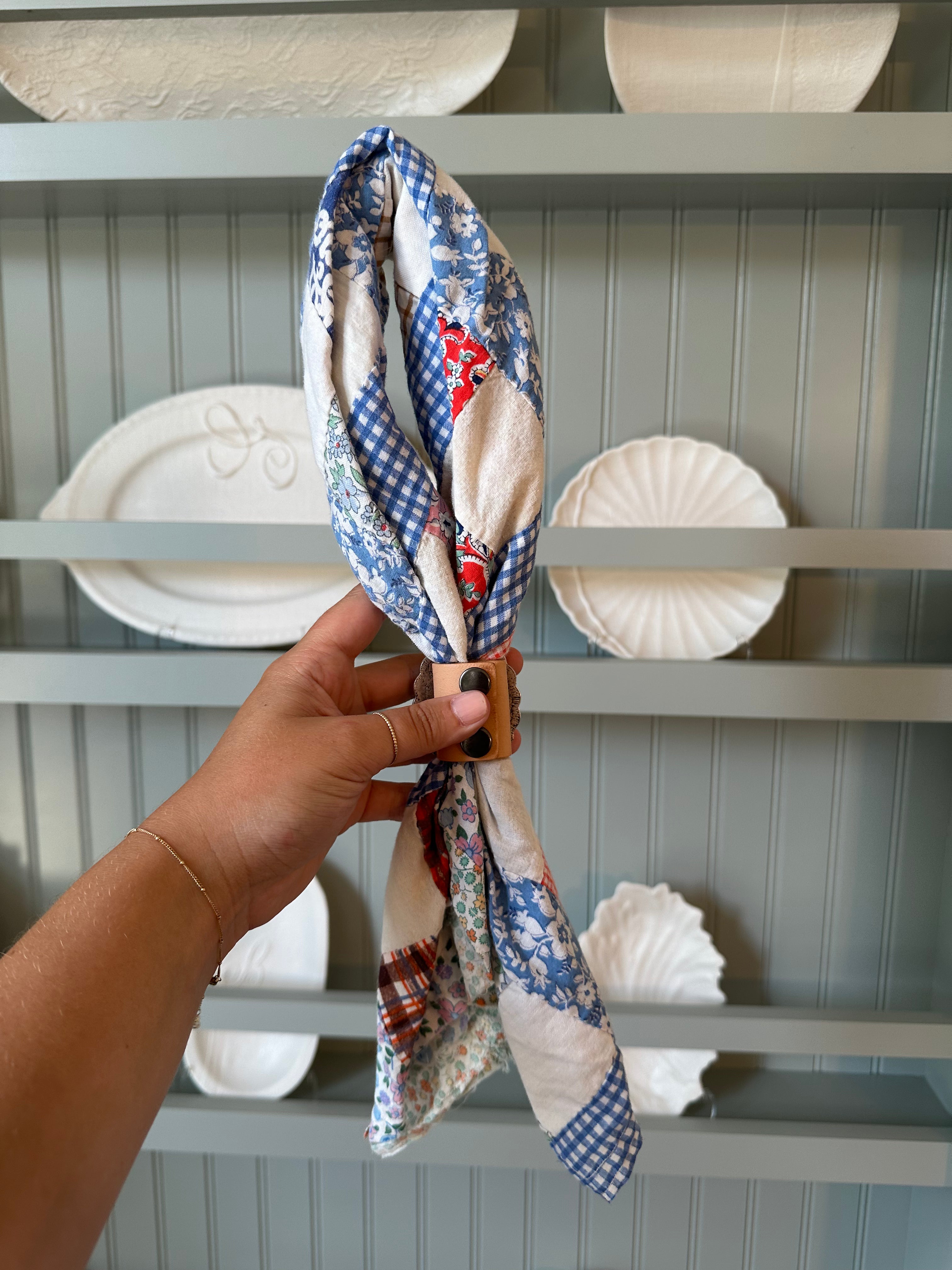 Quilt Top Bandana with Slide (11)