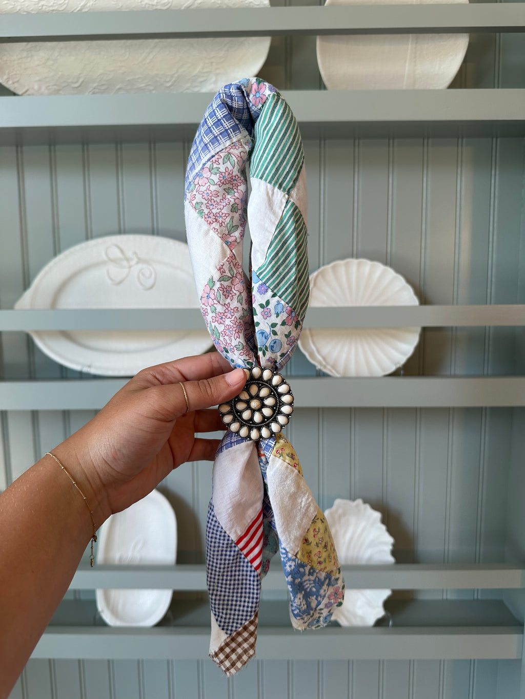 Quilt Top Bandana with Slide (12)