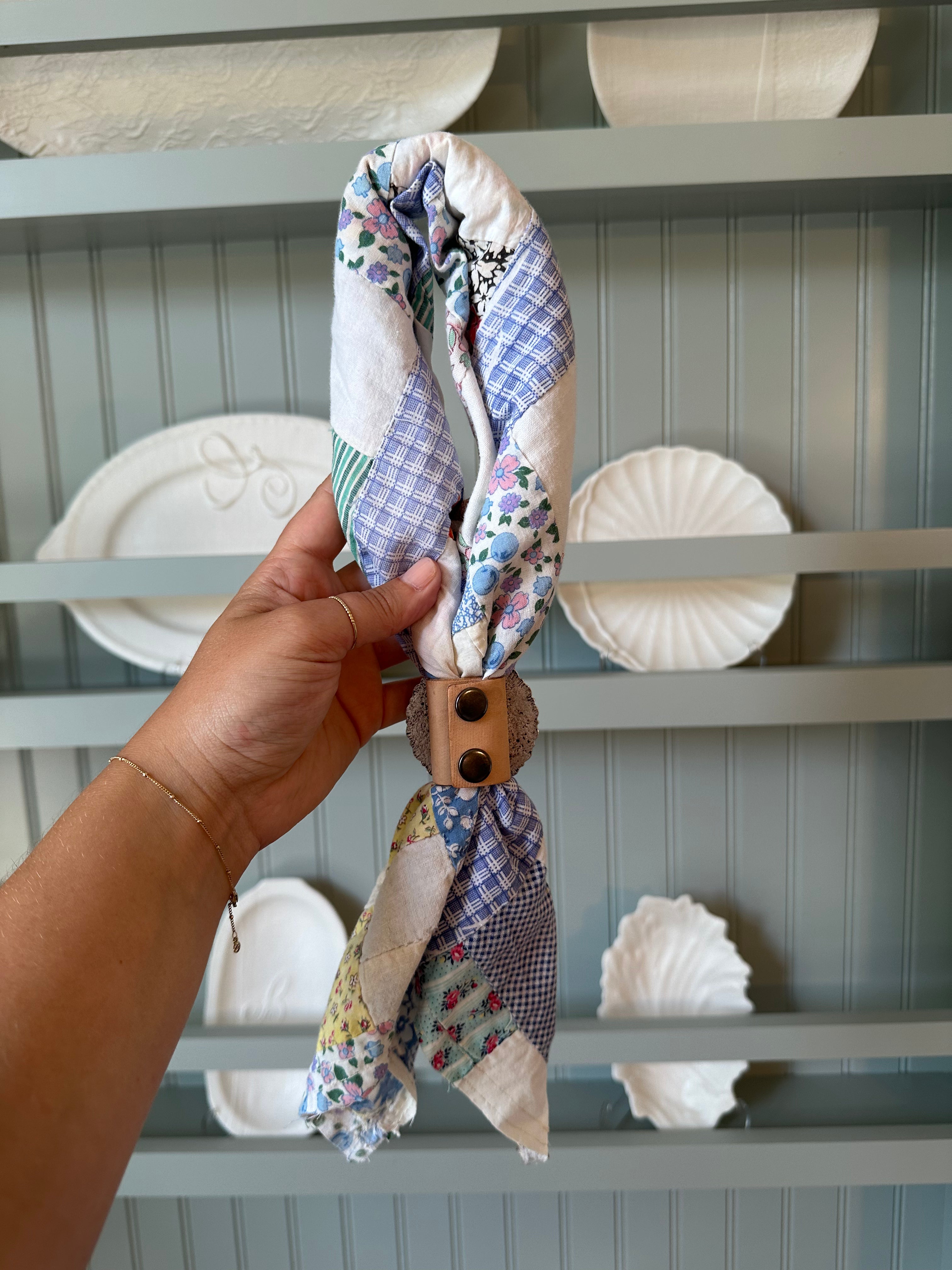 Quilt Top Bandana with Slide (12)