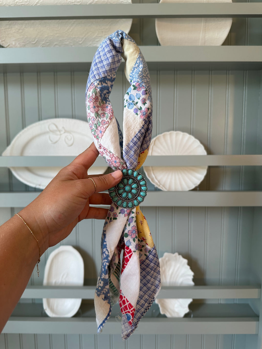 Quilt Top Bandana with Slide (13)