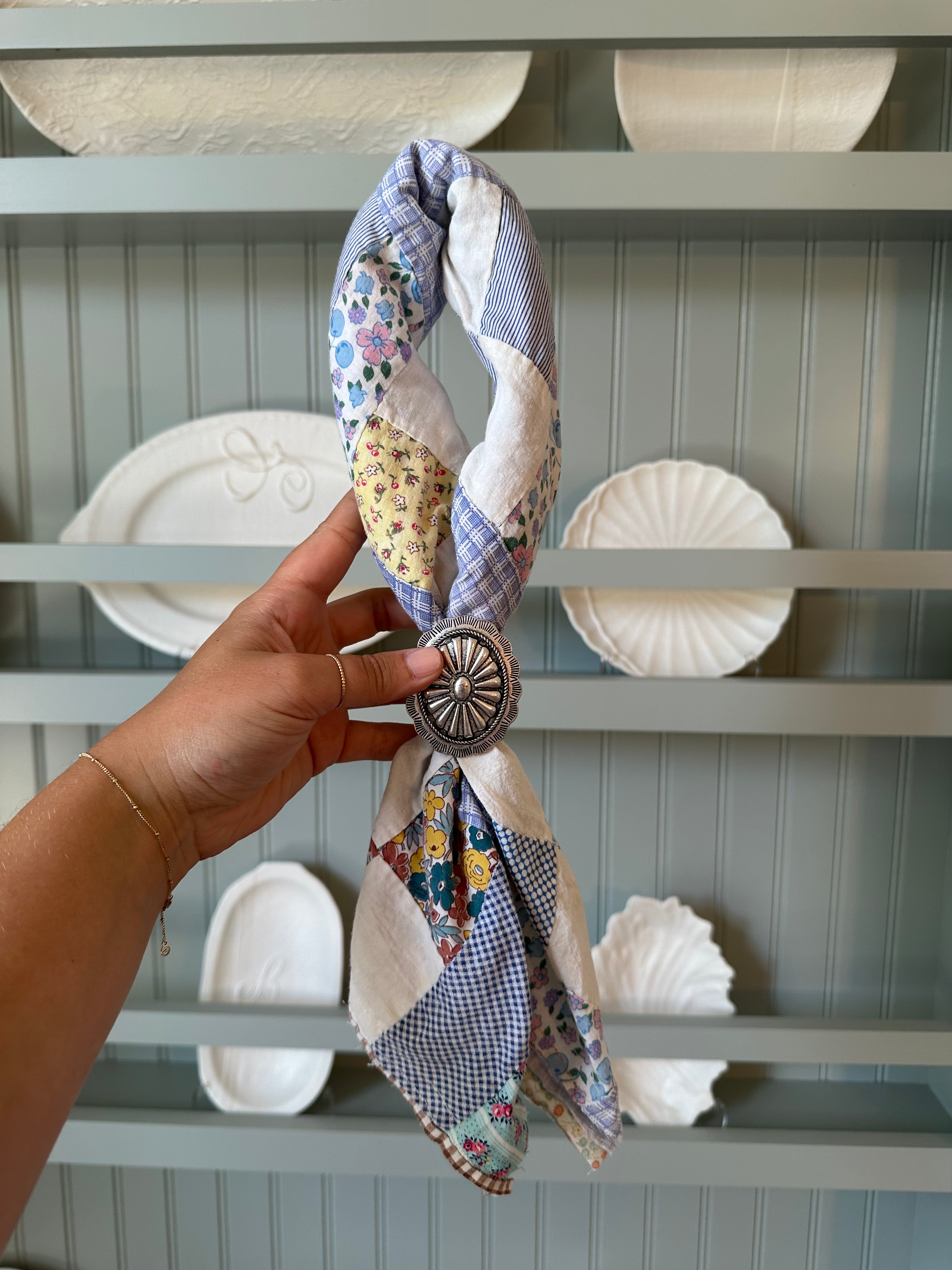 Quilt Top Bandana with Slide (14)