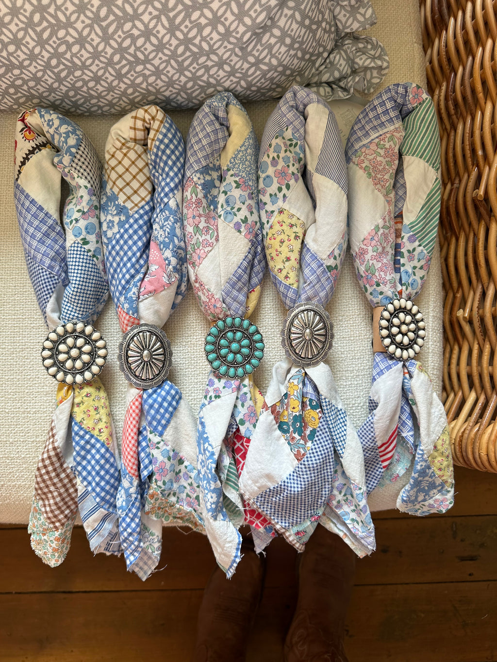 Quilt Top Bandana with Slide (14)