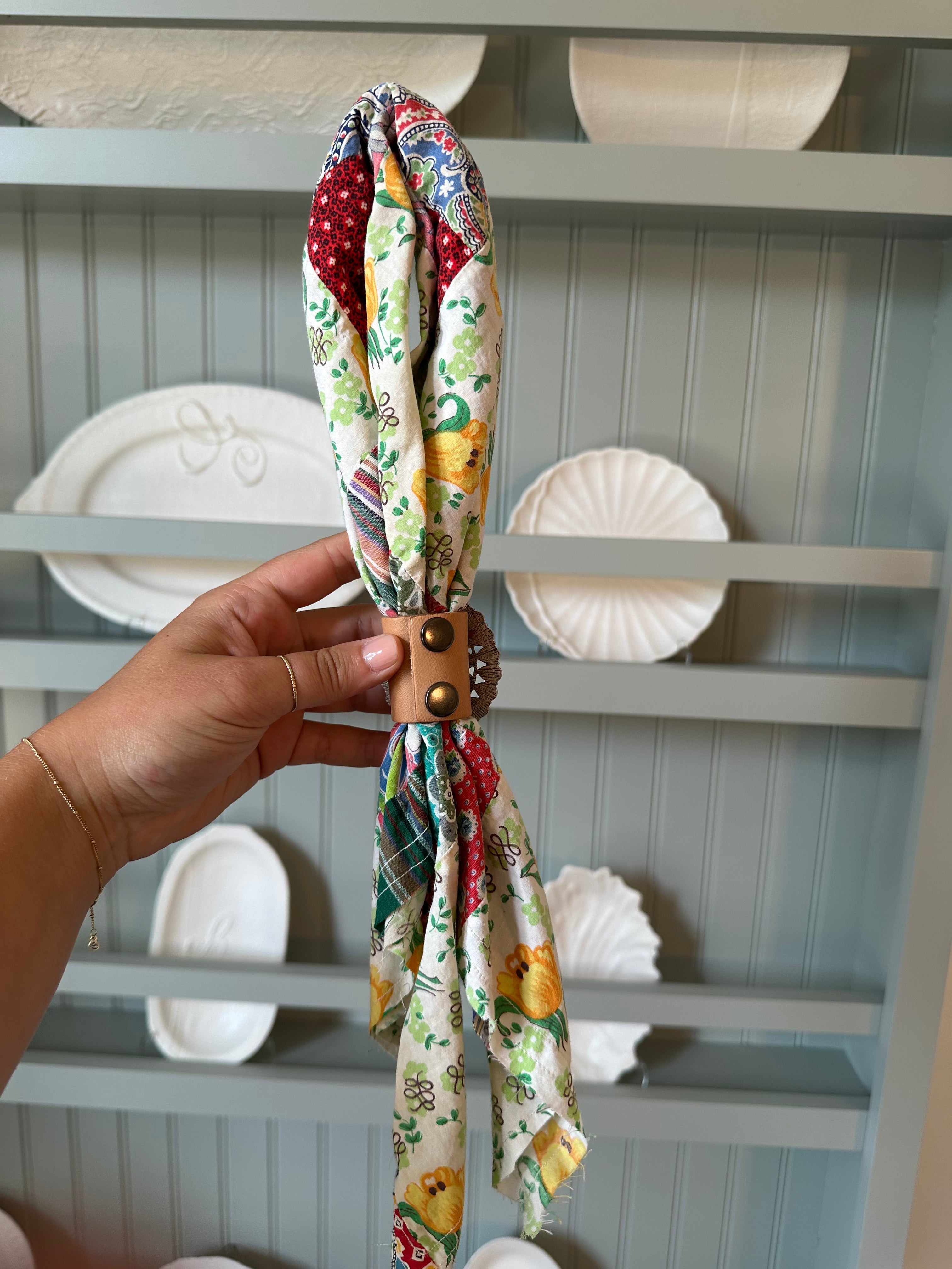 Quilt Top Bandana with Slide (15)