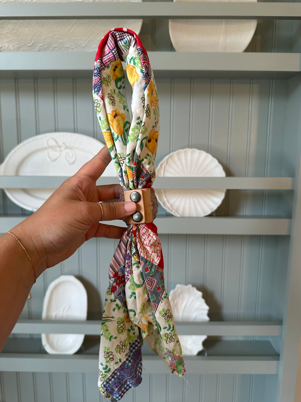 Quilt Top Bandana with Slide (17)
