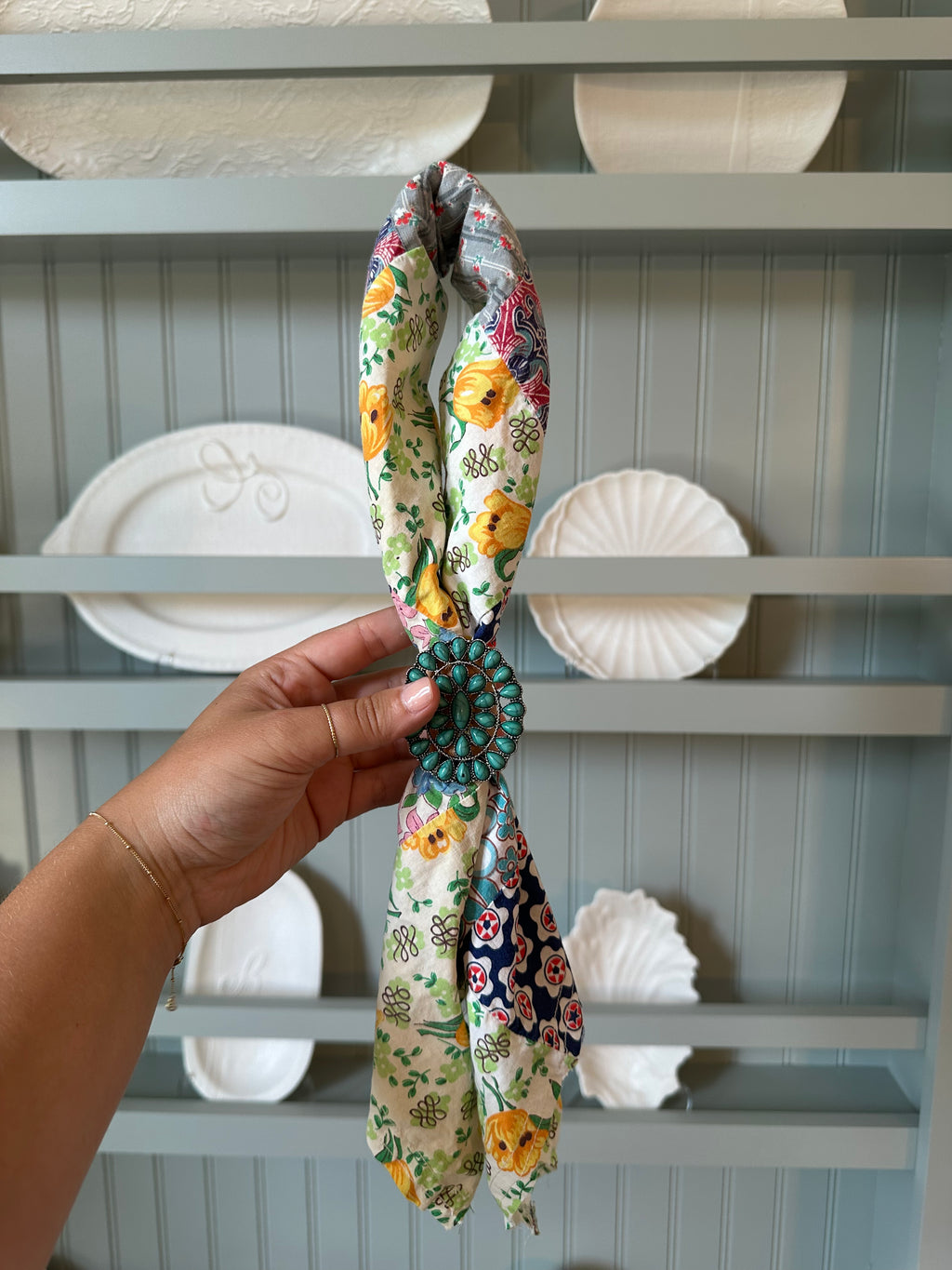 Quilt Top Bandana with Slide (18)