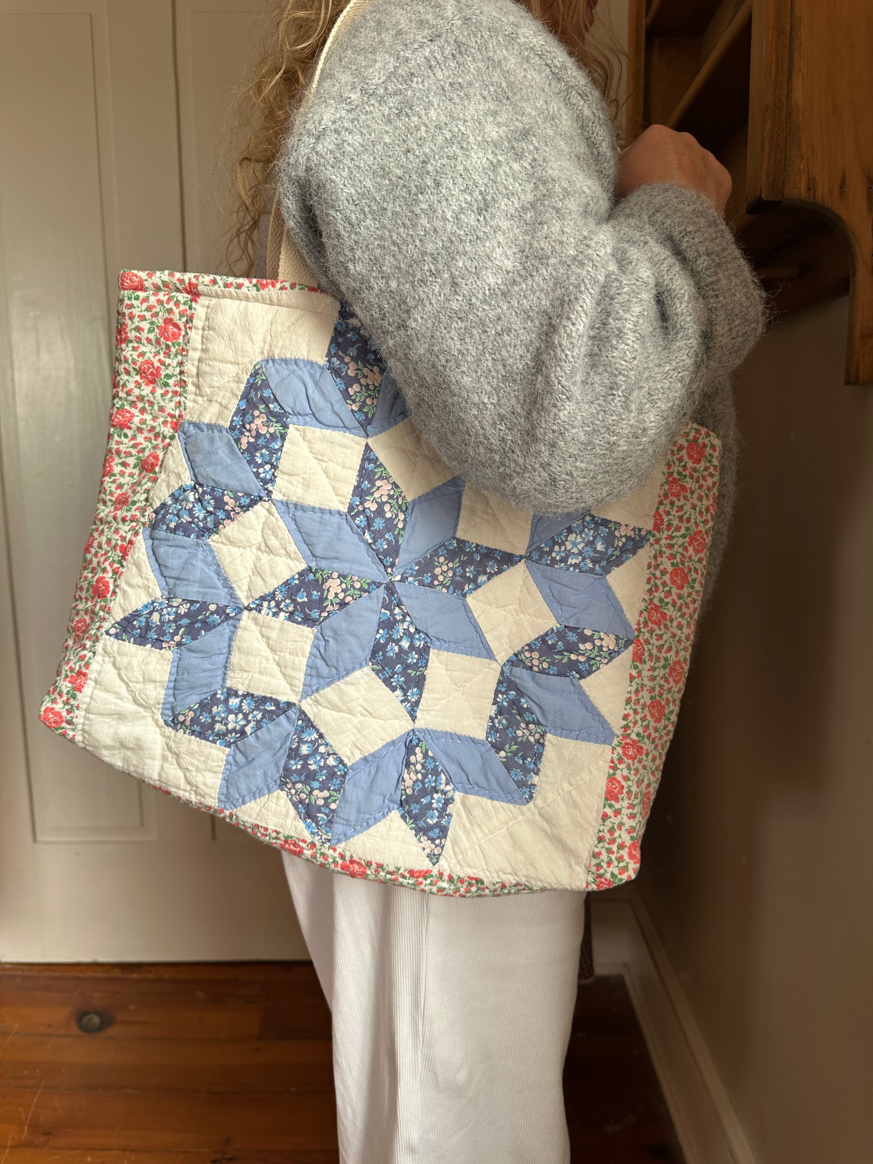 Star Quilt Tote Bag