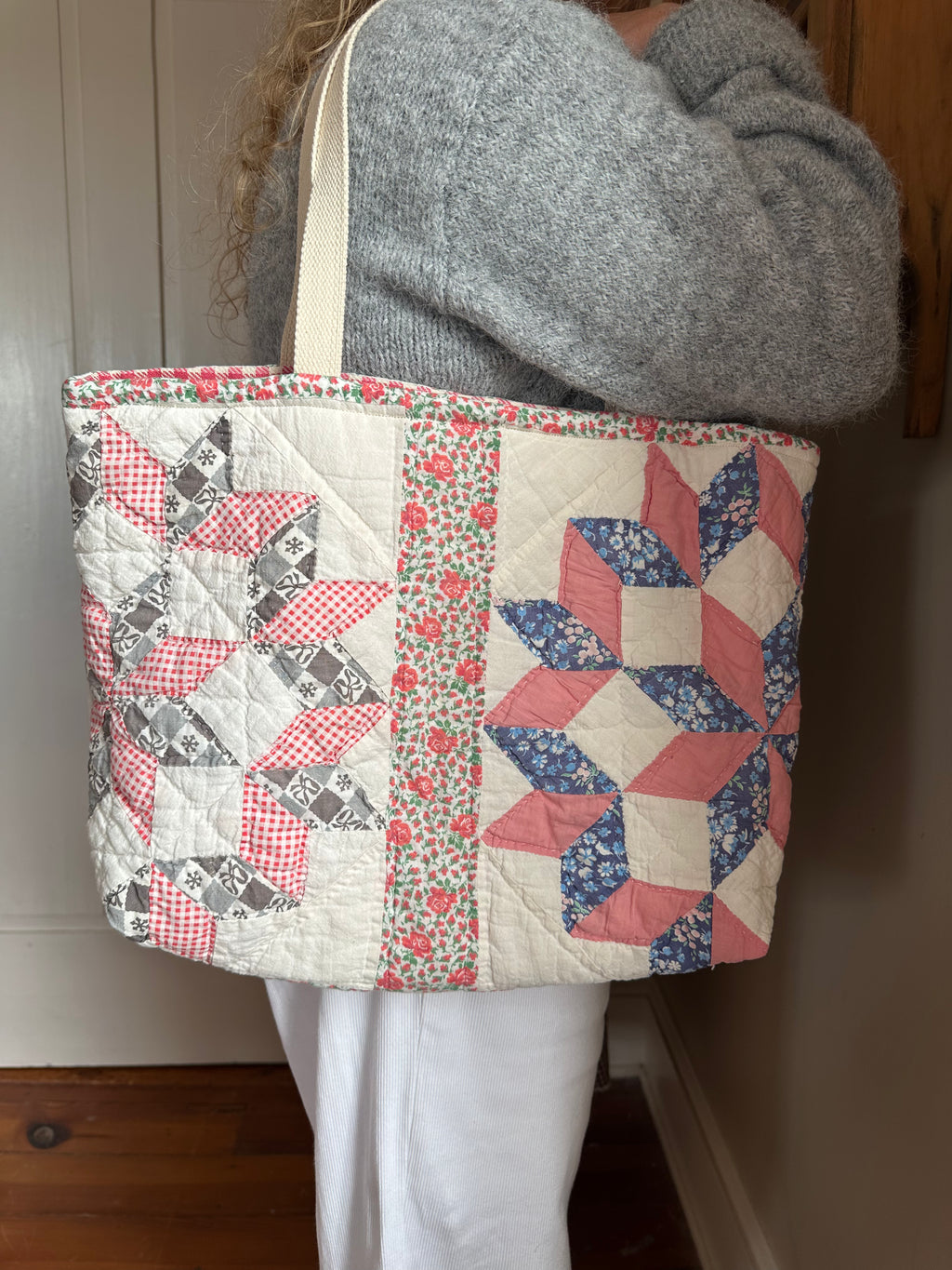 Star Quilt Tote Bag