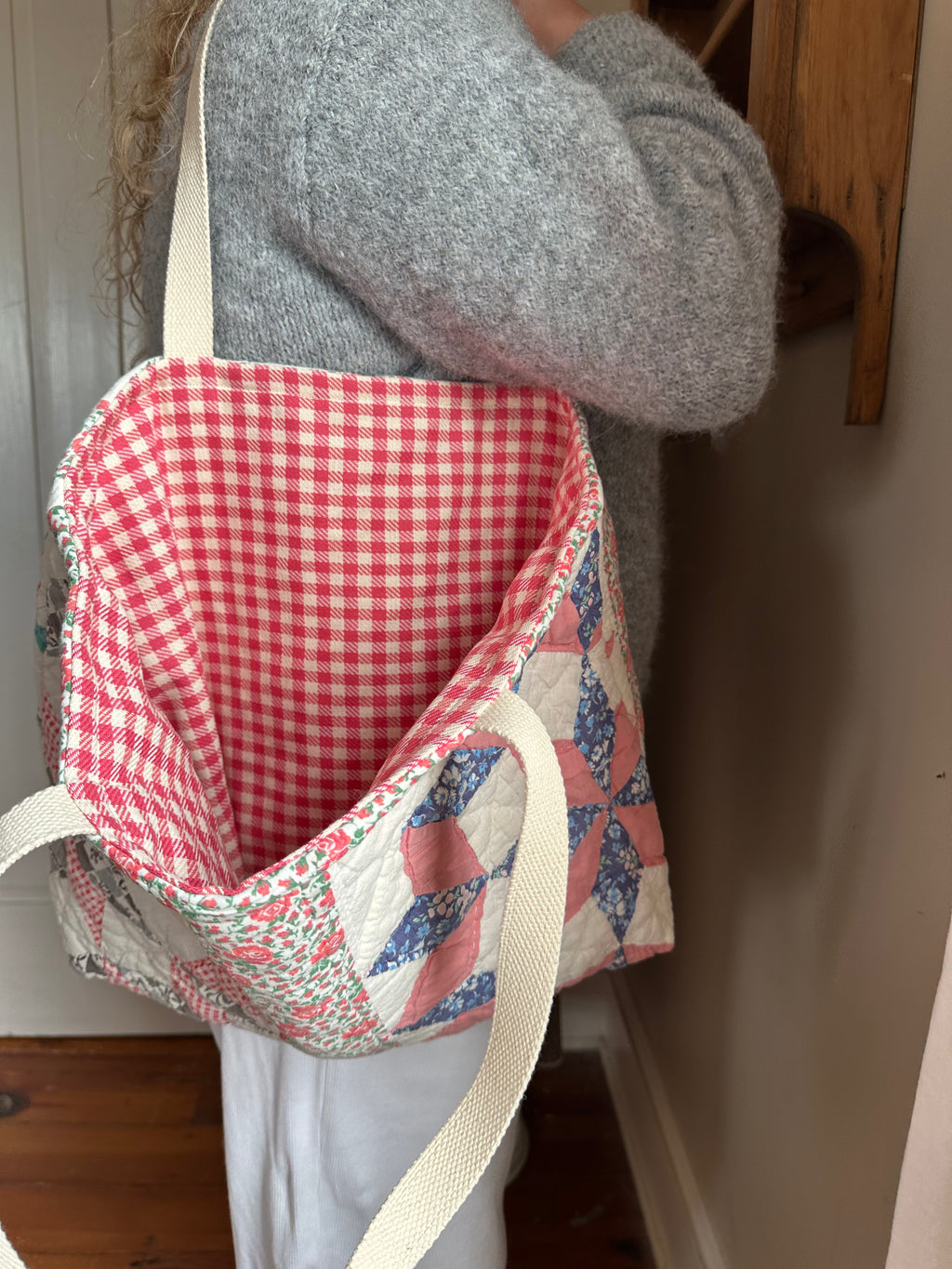 Star Quilt Tote Bag