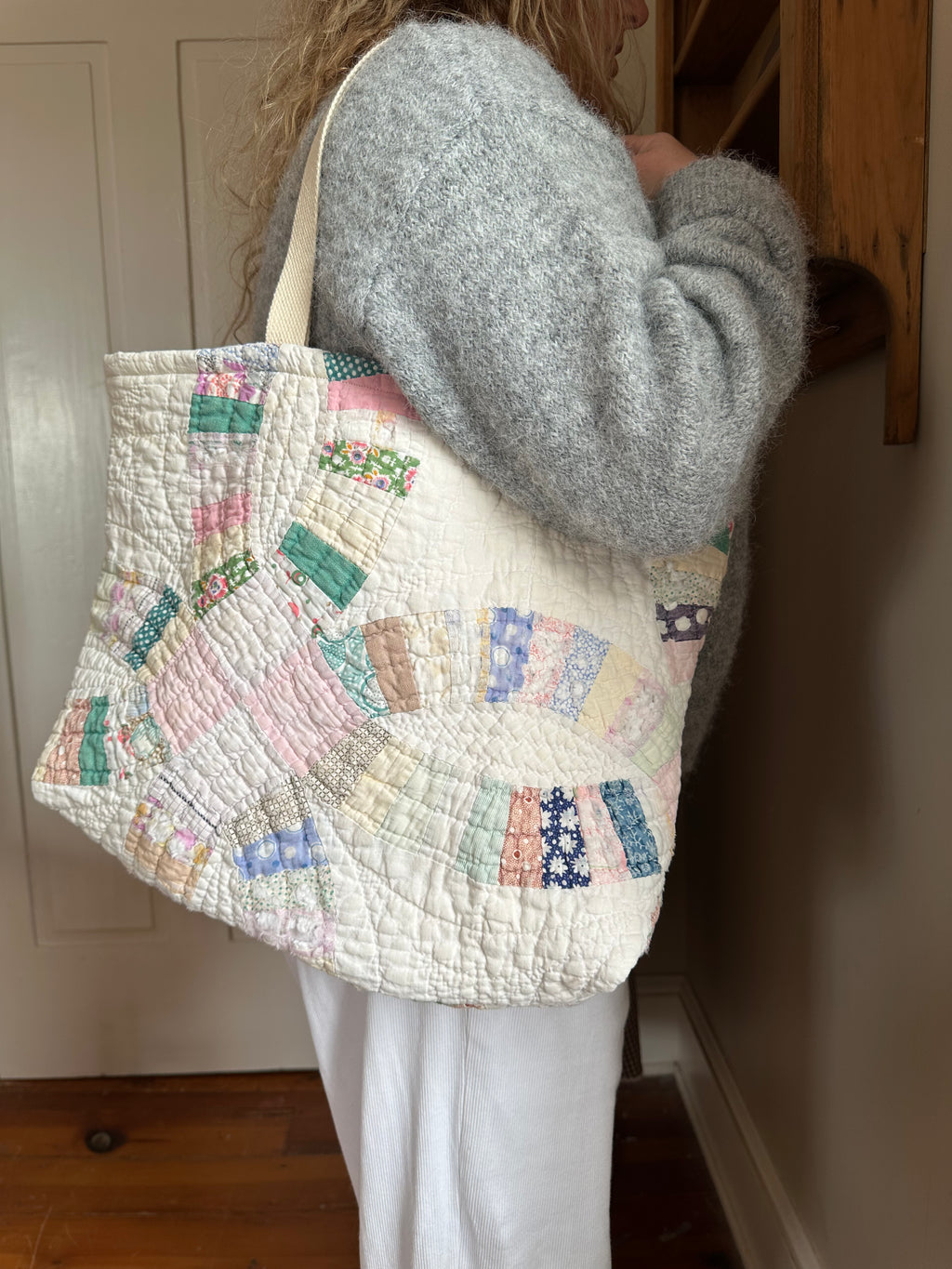 Wedding Ring Quilt Tote Bag & Pouch Set