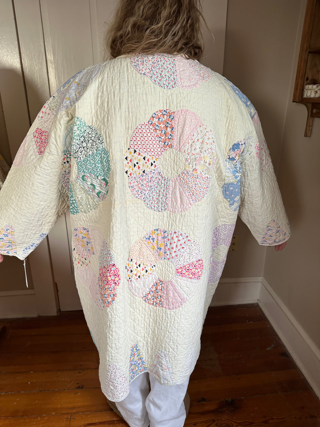 Rainbow Dresden Plate Quilt Jacket - PLUS SIZE!