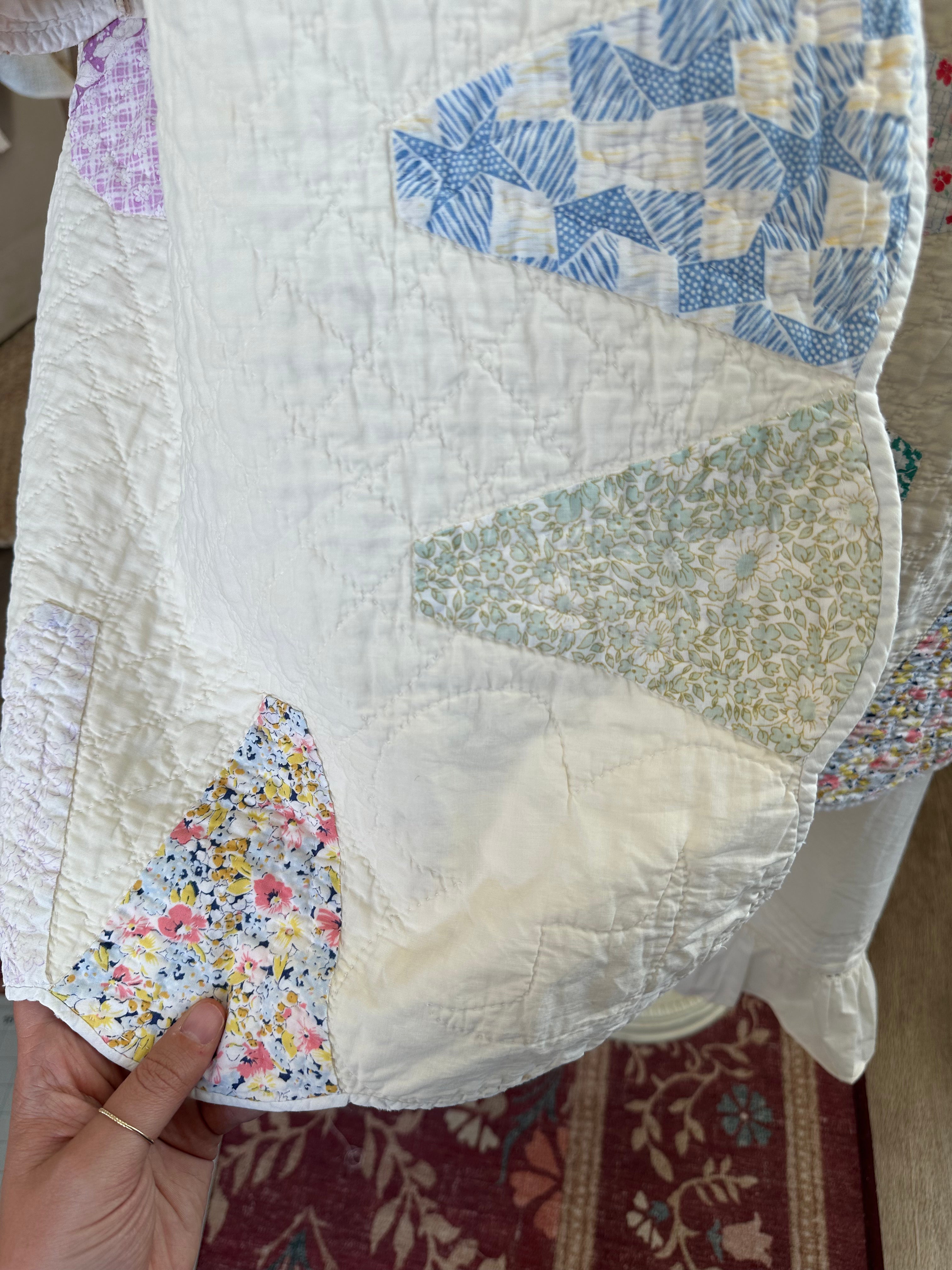 Rainbow Dresden Plate Quilt Jacket - PLUS SIZE!