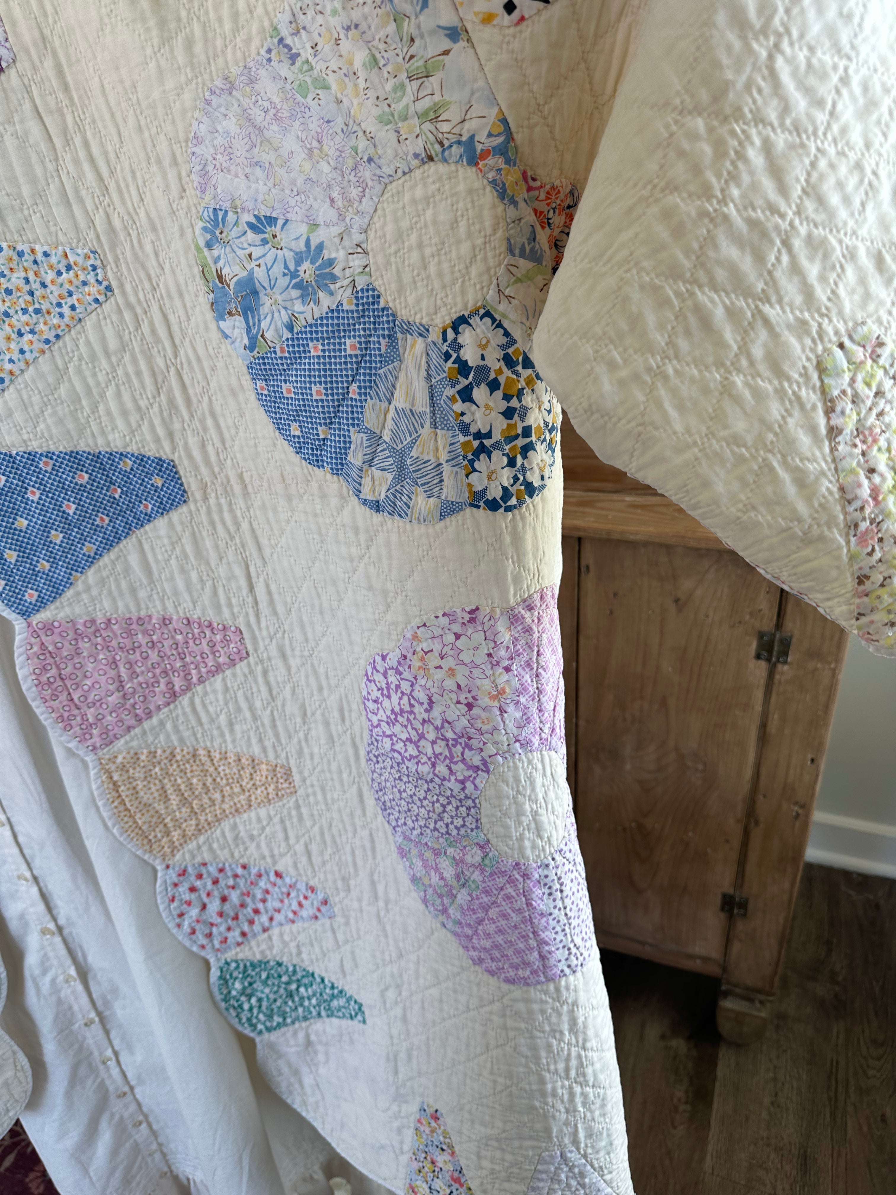 Rainbow Dresden Plate Quilt Jacket - PLUS SIZE!