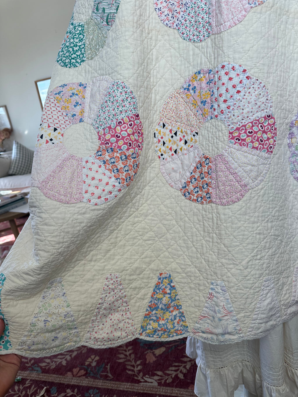 Rainbow Dresden Plate Quilt Jacket - PLUS SIZE!