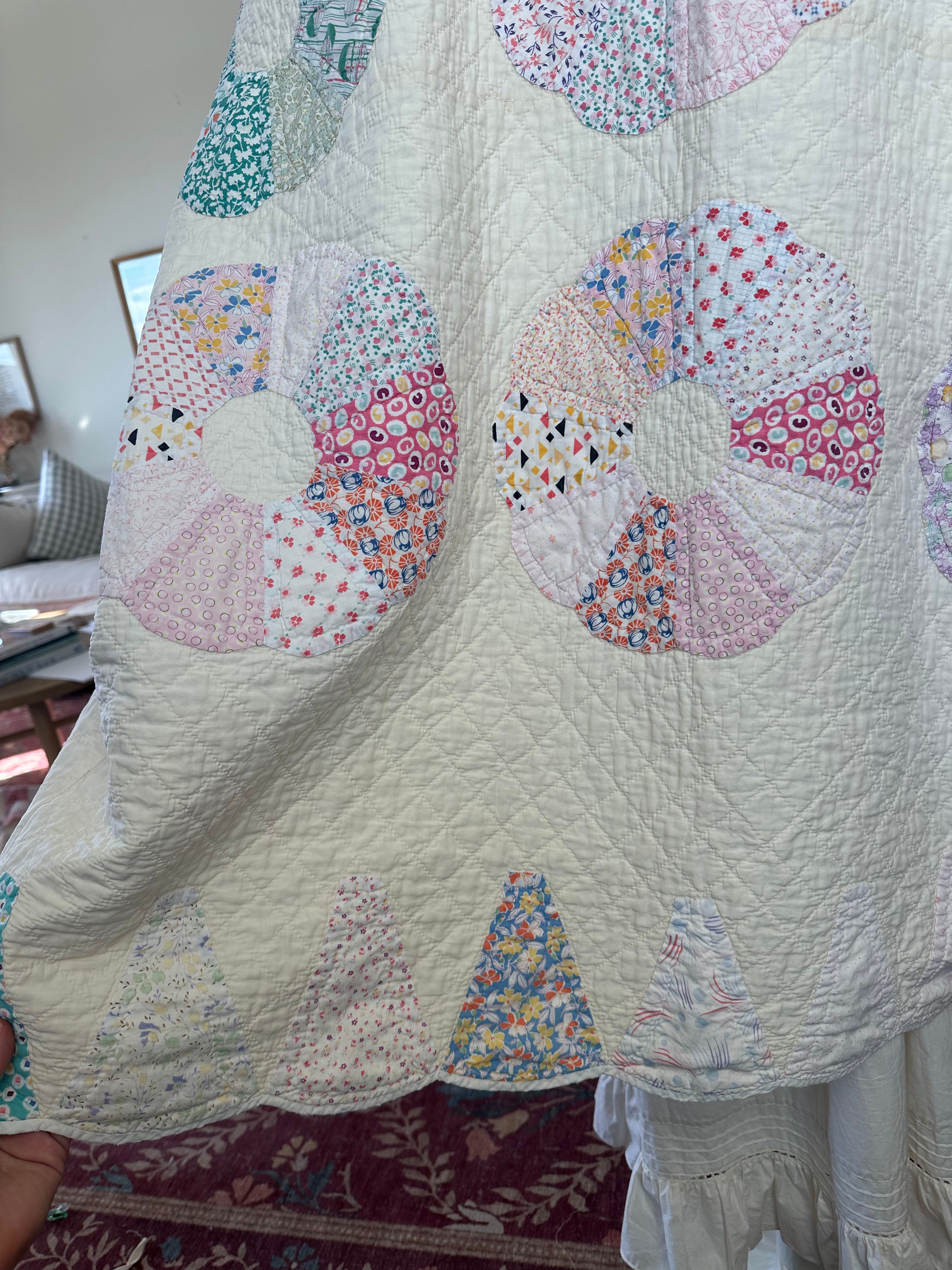 Rainbow Dresden Plate Quilt Jacket - PLUS SIZE!