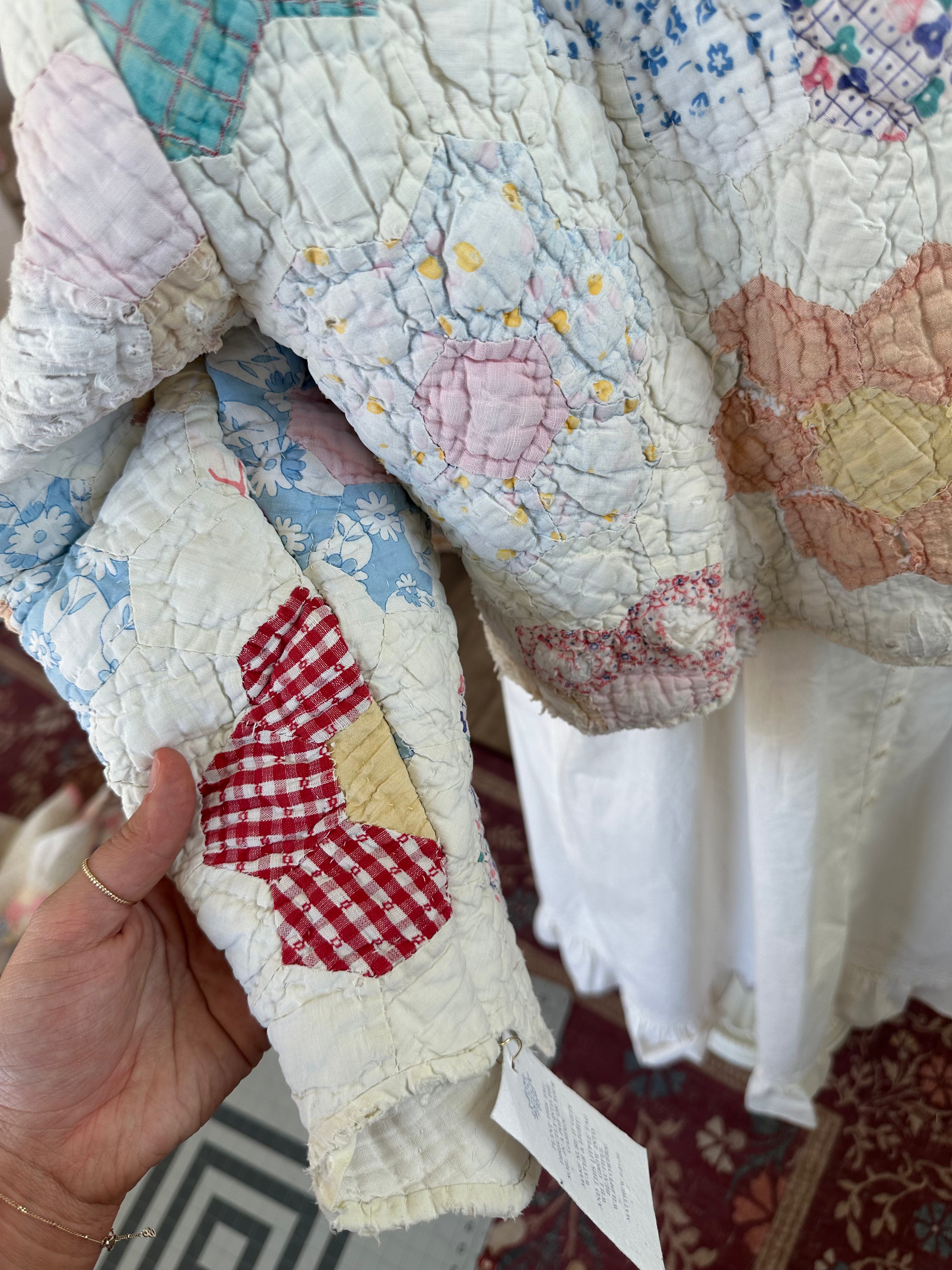 Hexie Flower Cropped Jacket