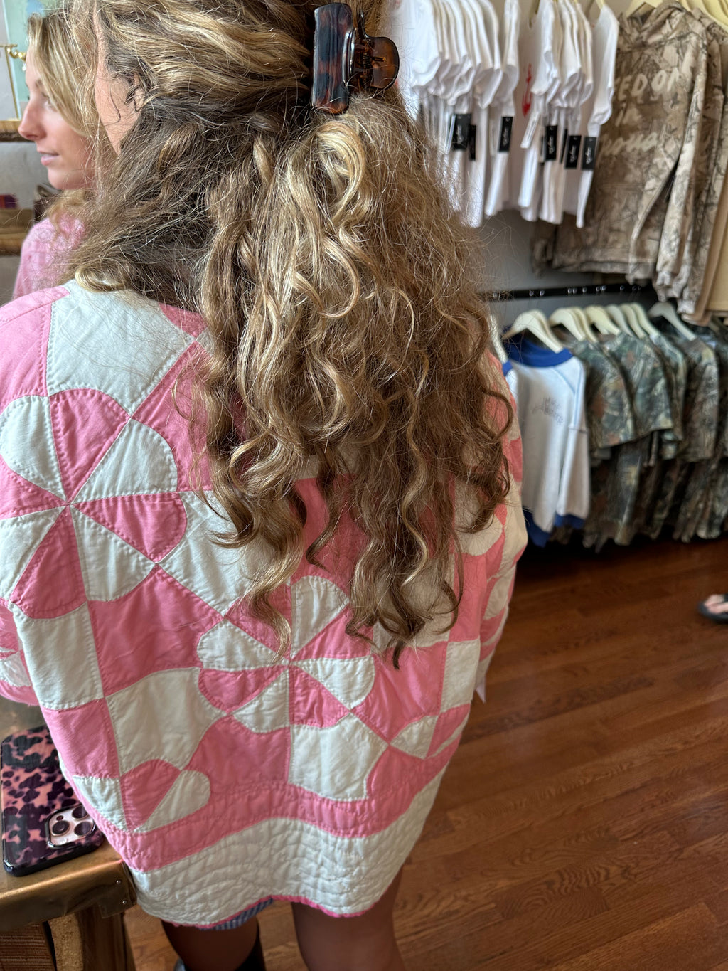 Pink “Hearts & Gizzards” Quilt Jacket