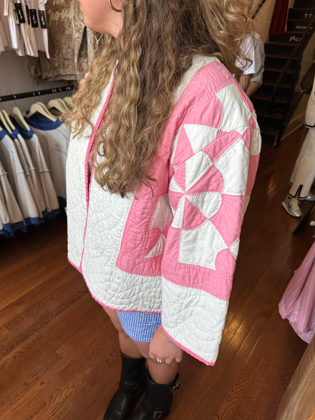 Pink “Hearts & Gizzards” Quilt Jacket