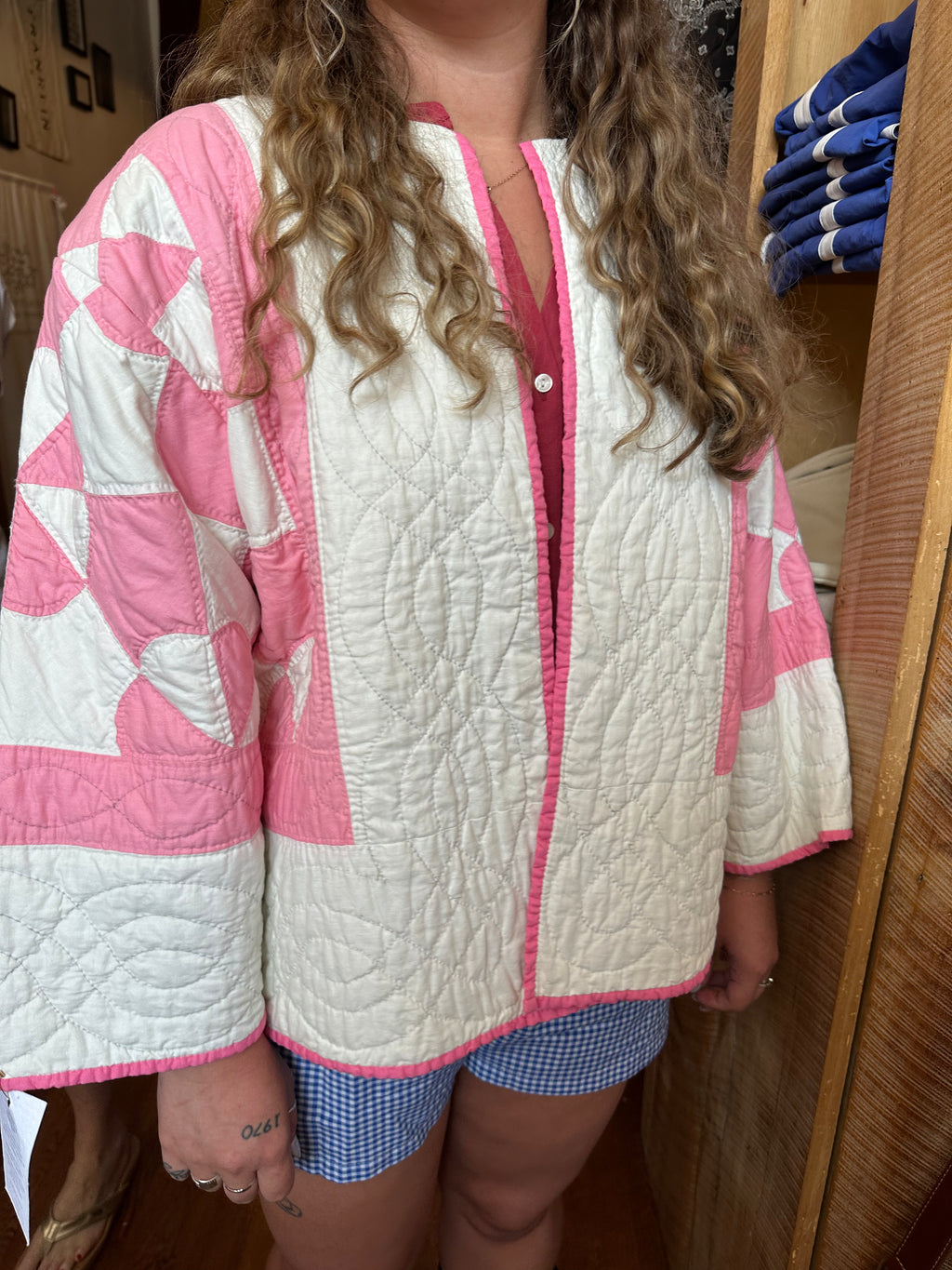 Pink “Hearts & Gizzards” Quilt Jacket