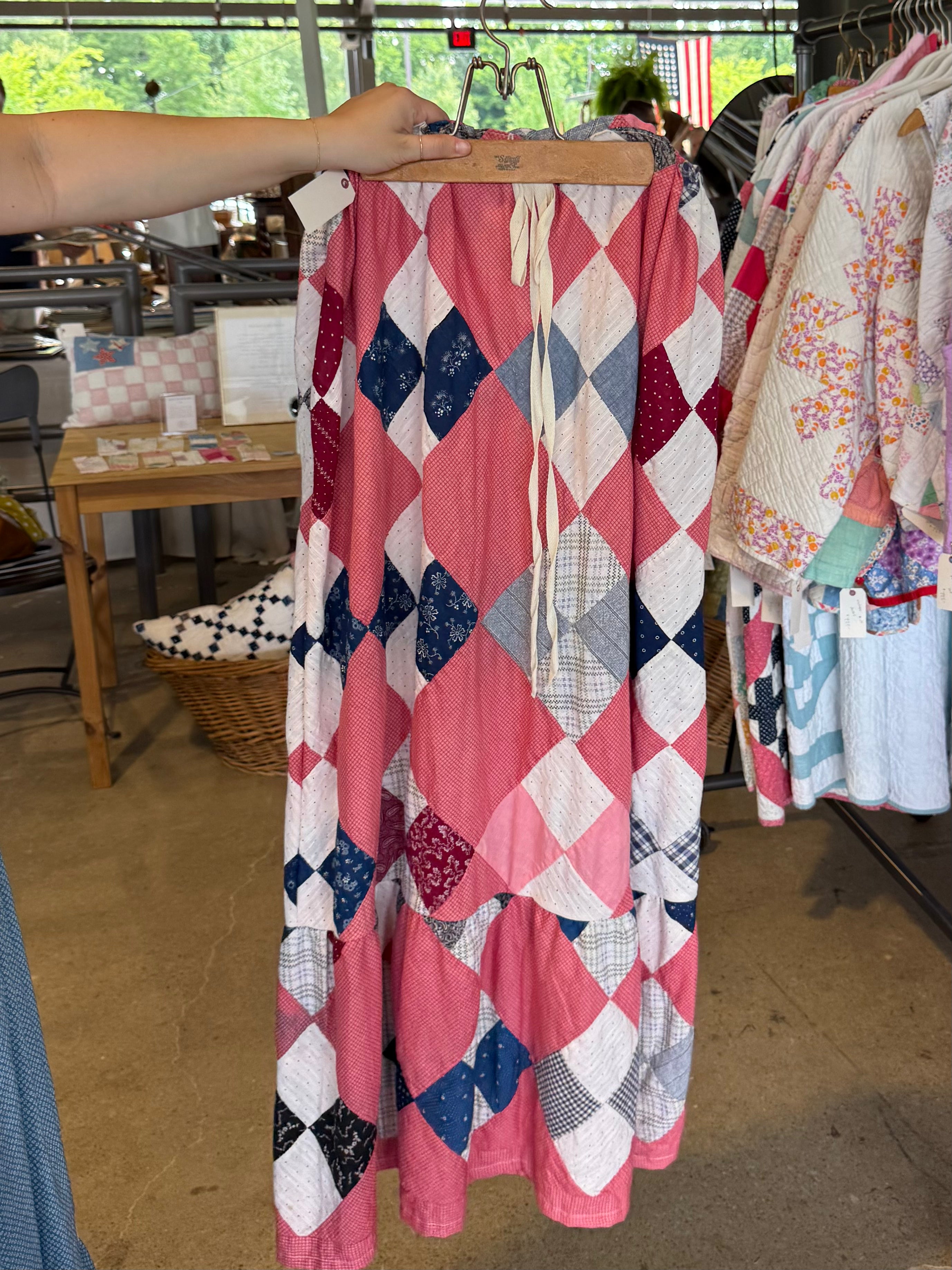 Four Square Quilt Top Skirt