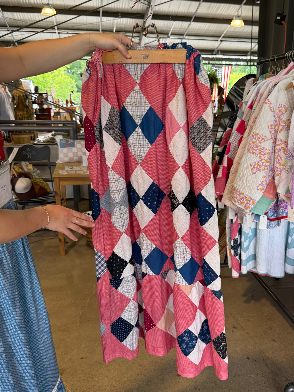 Four Square Quilt Top Skirt