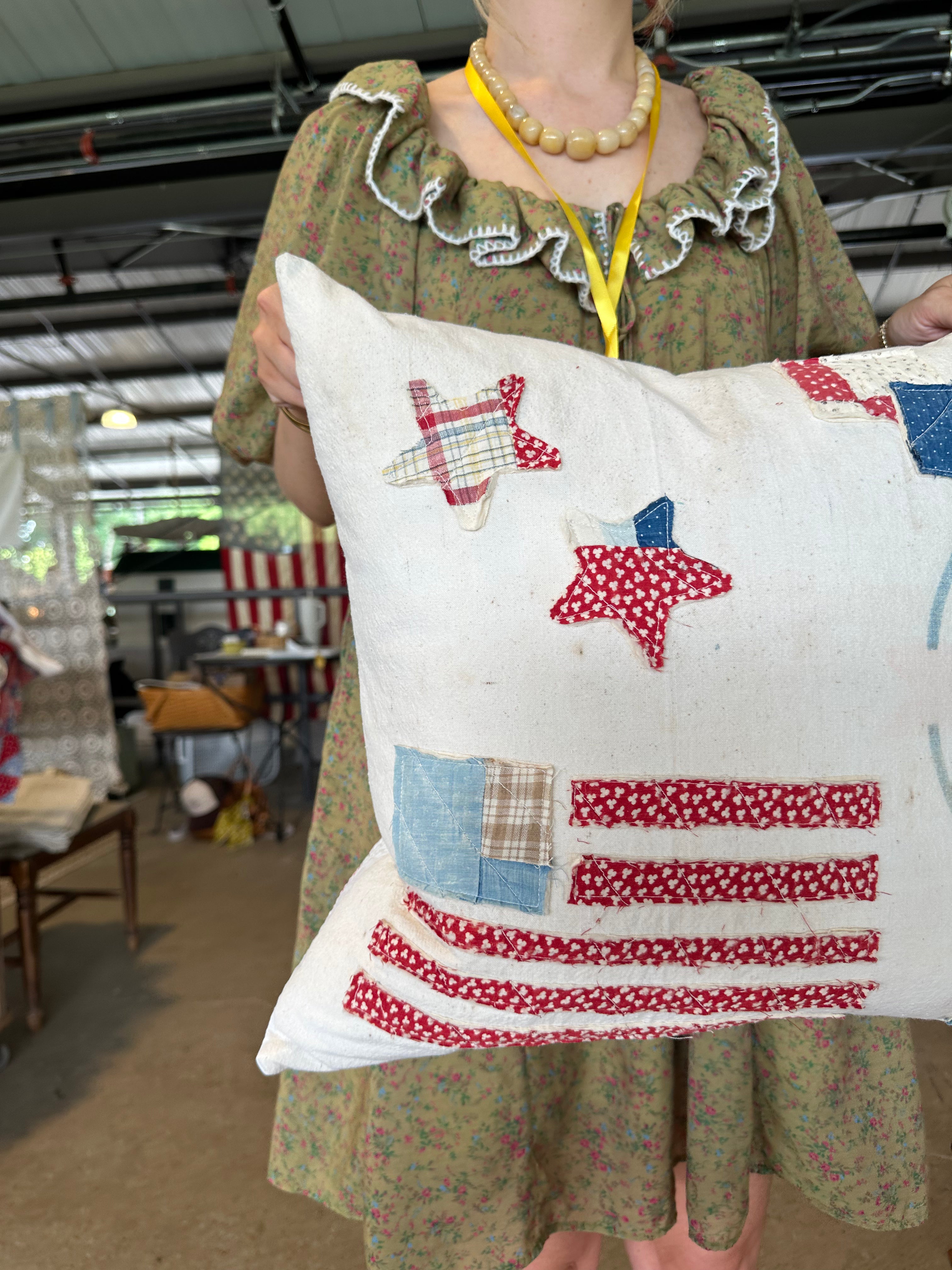 Americana Patchwork Pillow (02)