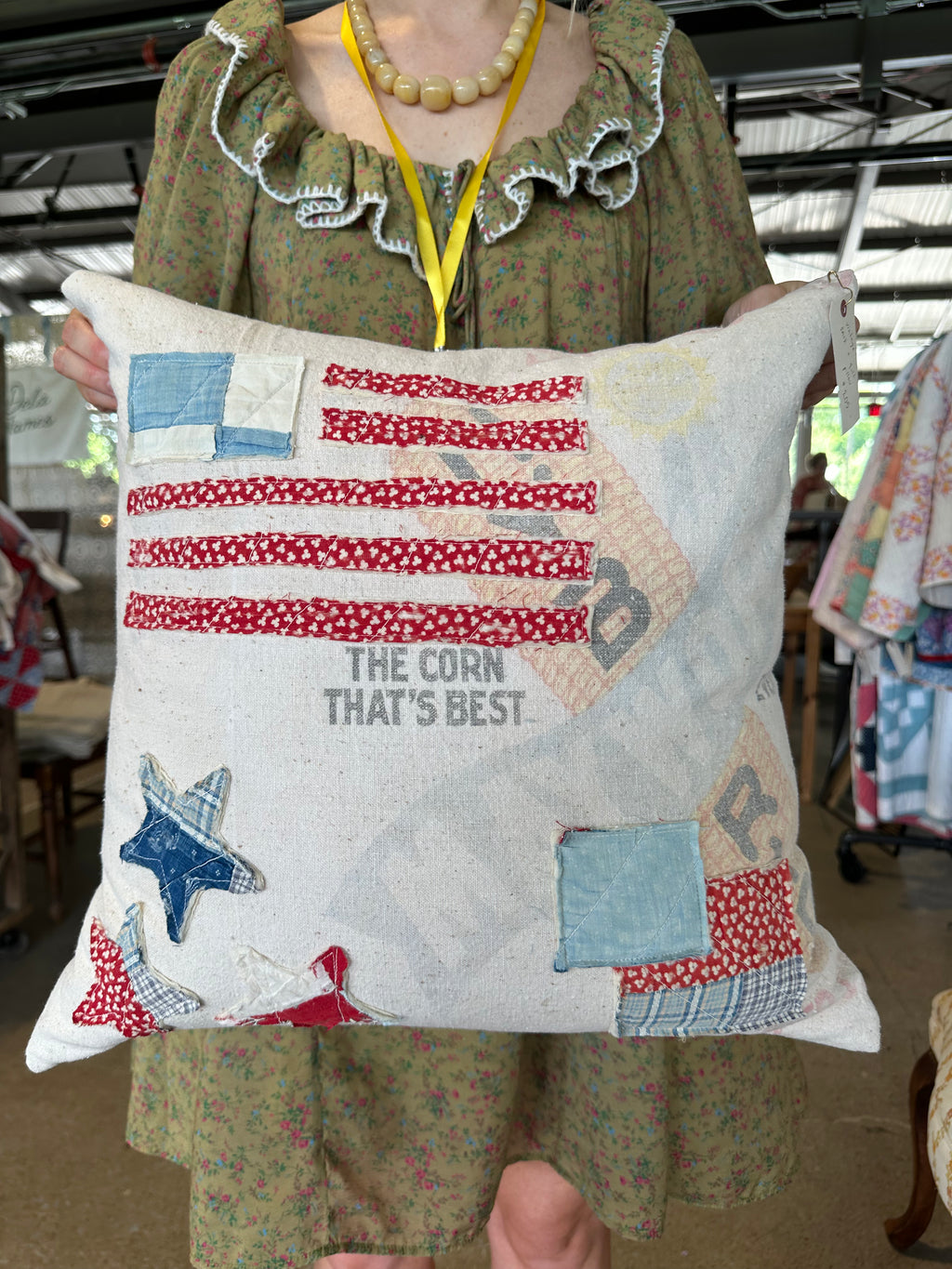 Americana Patchwork Pillow (04)