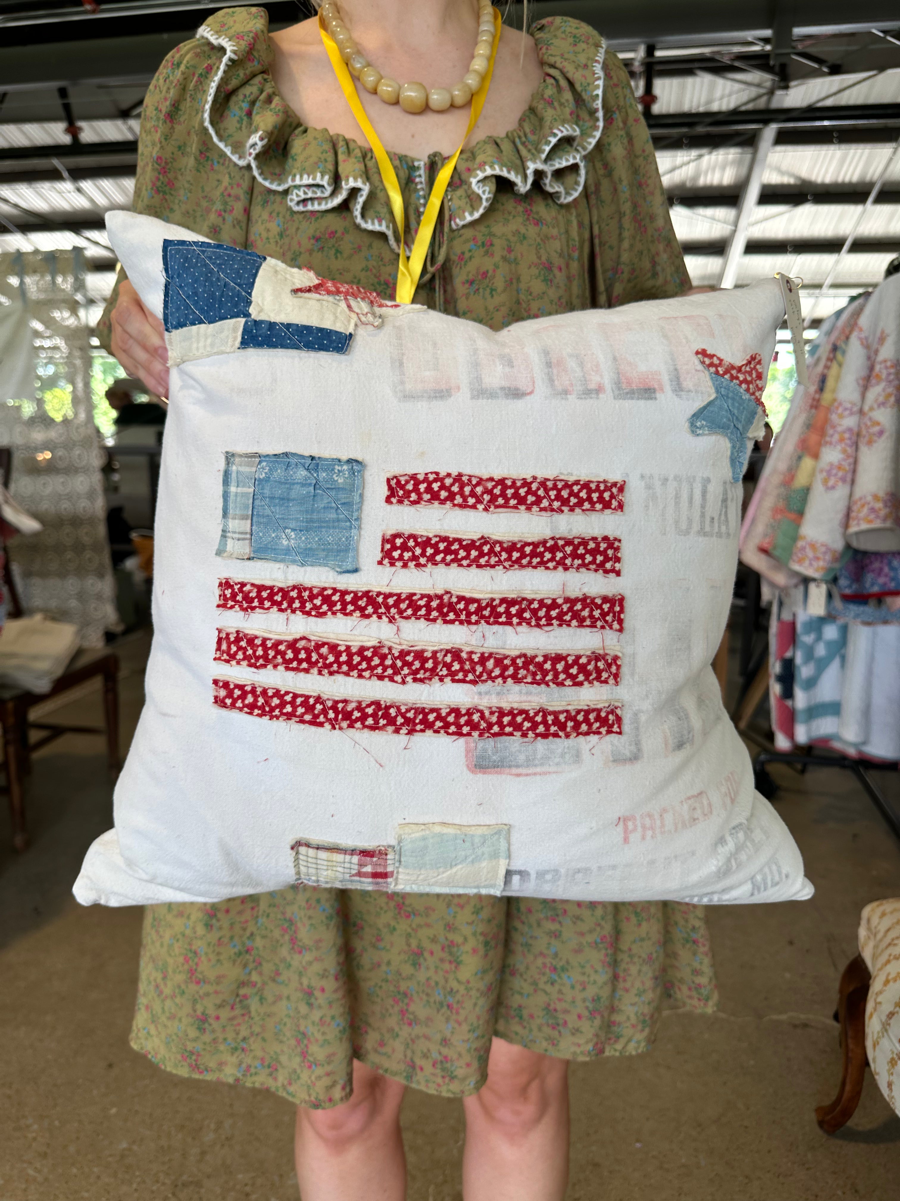 Americana Patchwork Pillow (03)