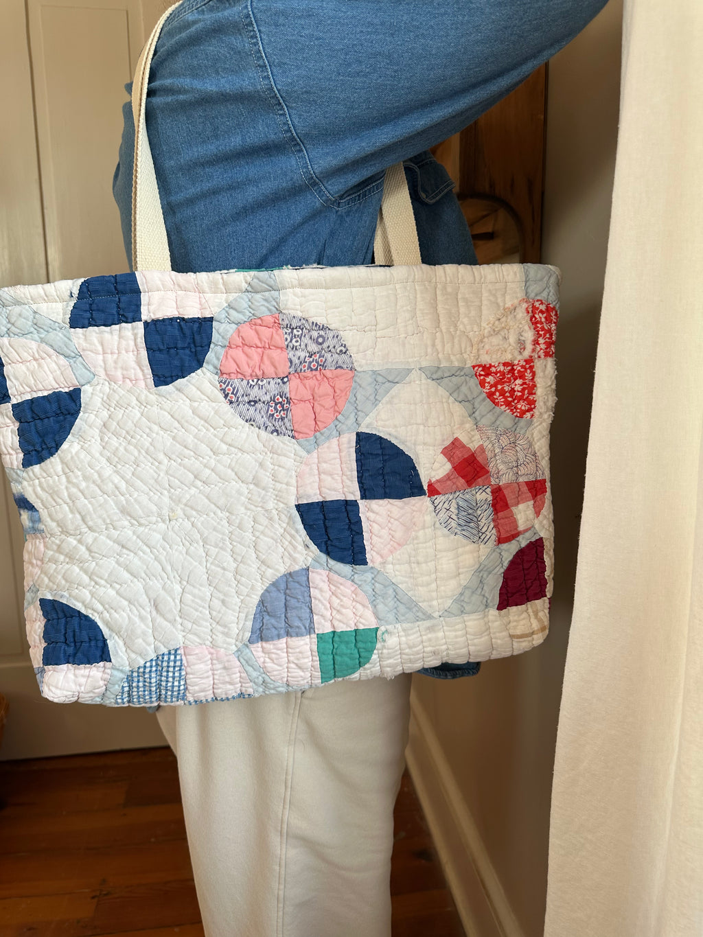 Circle Quilt Tote & Pouch Set