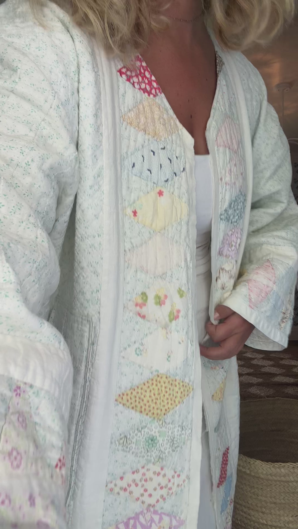 Teal Star Quilt Jacket