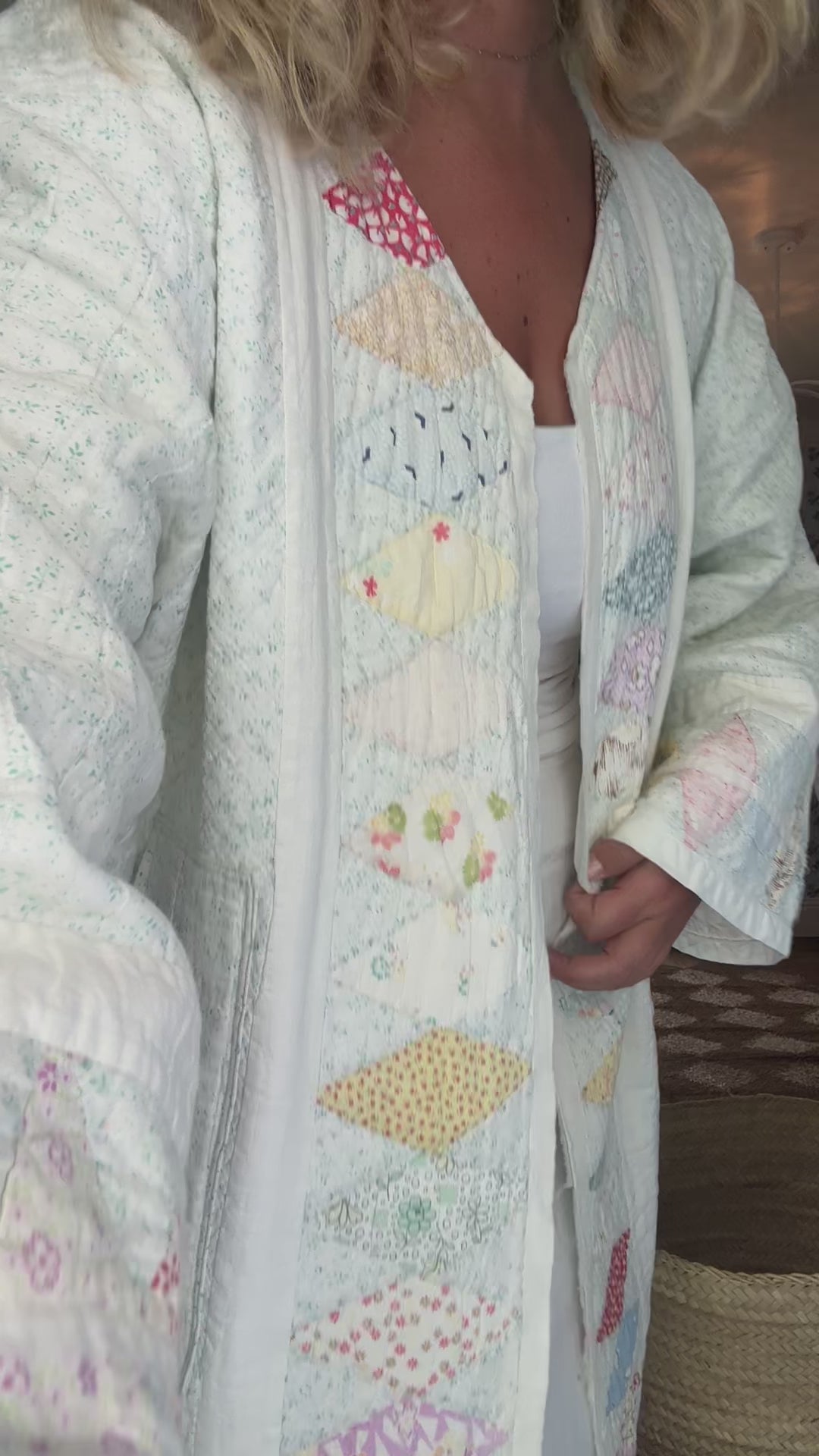 Teal Star Quilt Jacket